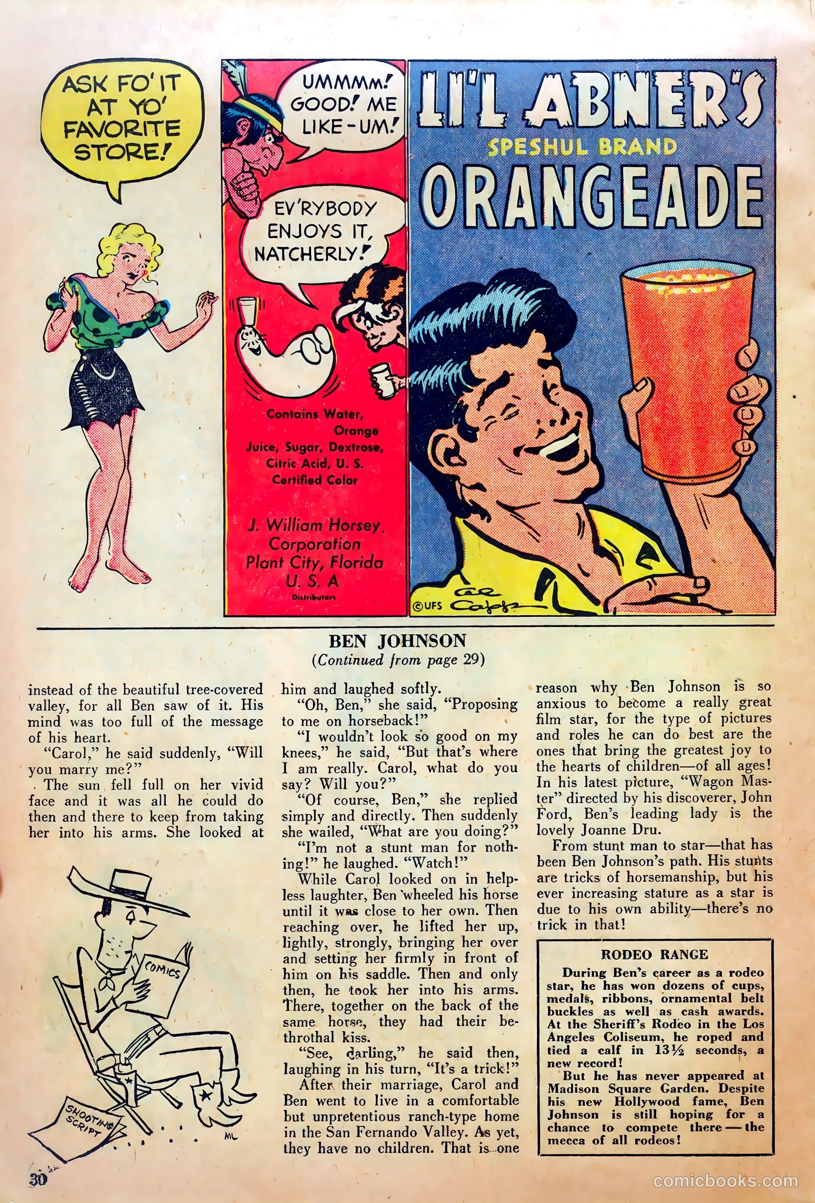 True Movie and Television #1 (1950) — page 30 of 52