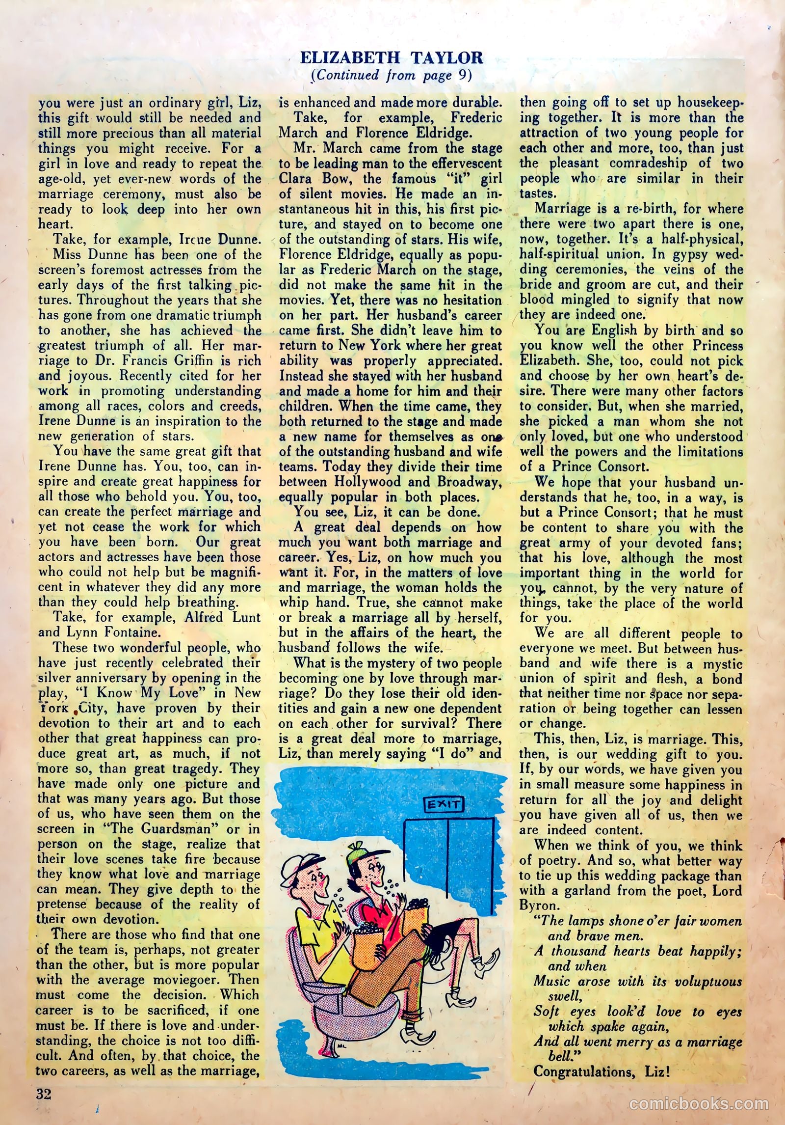 True Movie and Television #1 (1950) — page 32 of 52