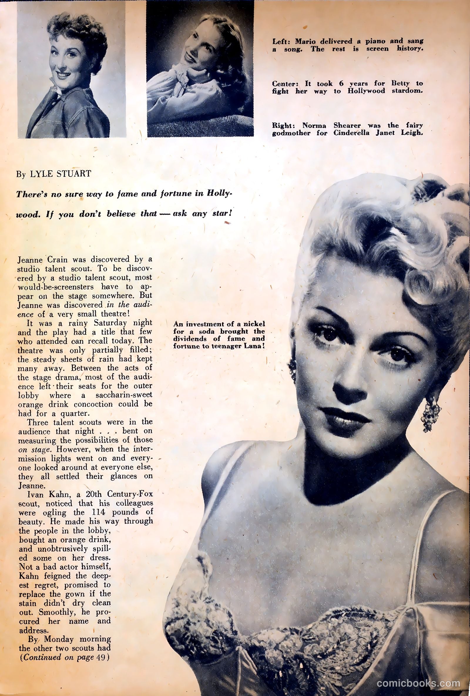 True Movie and Television #1 (1950) — page 39 of 52