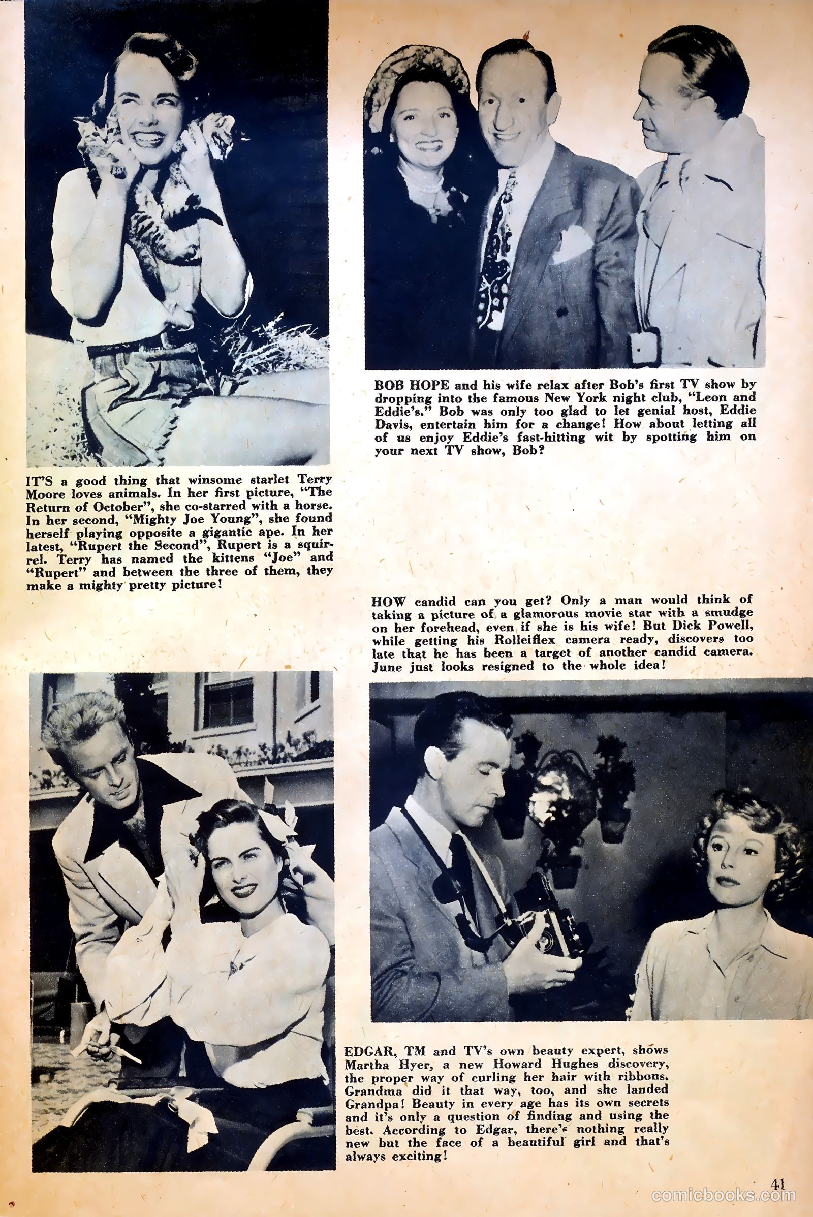 True Movie and Television #1 (1950) — page 41 of 52