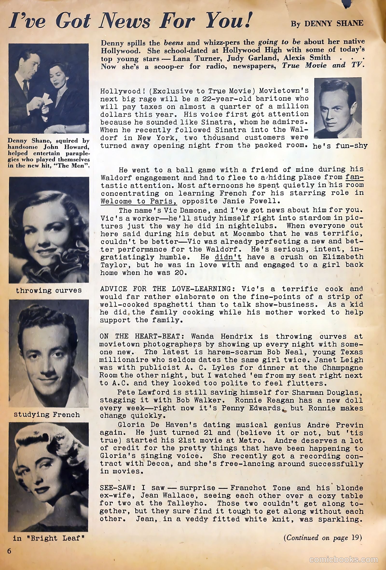 True Movie and Television #2 (1950) — page 6 of 52