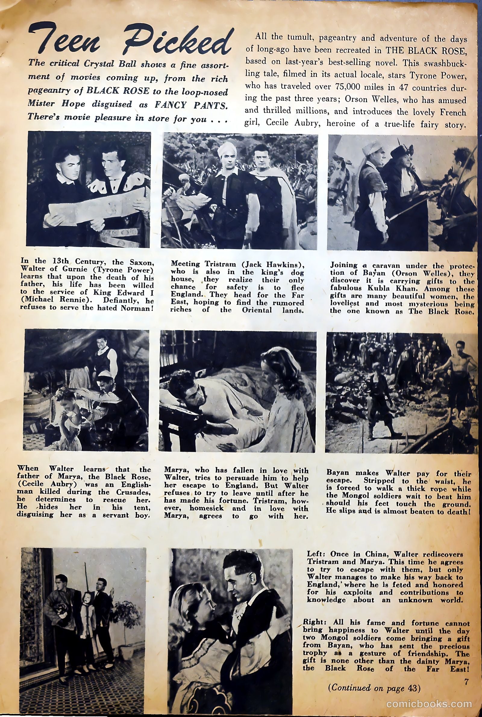 True Movie and Television #2 (1950) — page 7 of 52