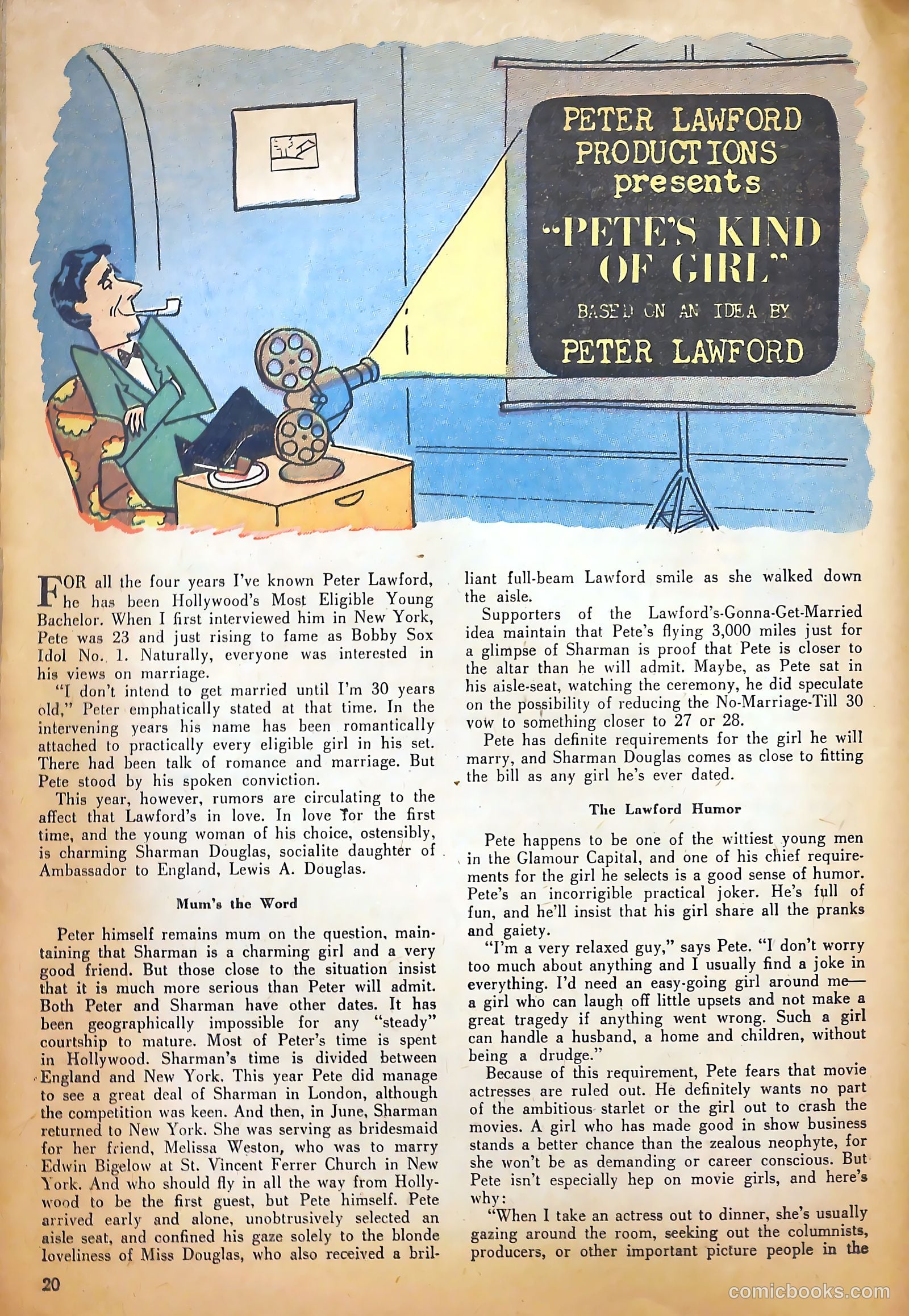 True Movie and Television #2 (1950) — page 20 of 52