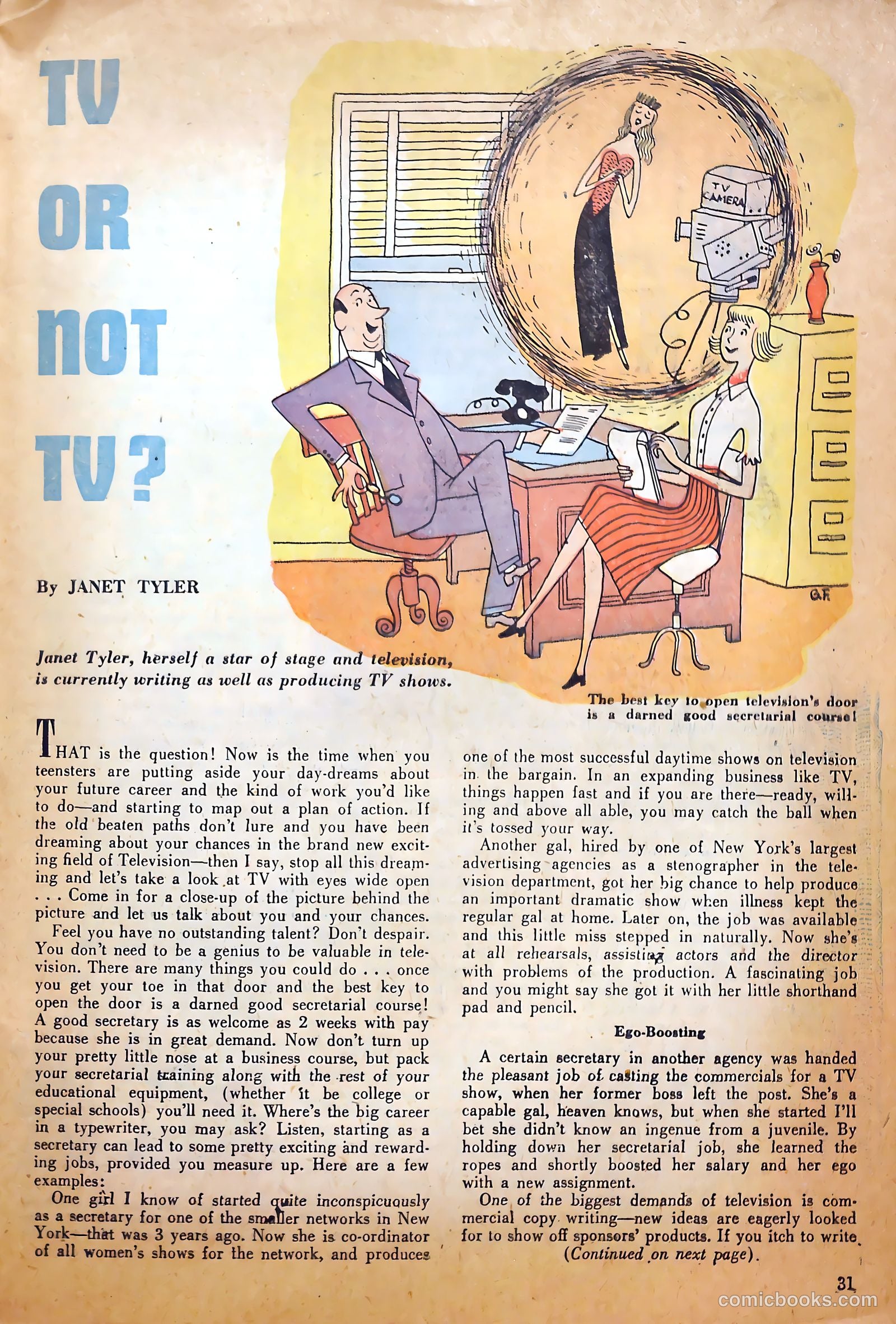 True Movie and Television #2 (1950) — page 31 of 52
