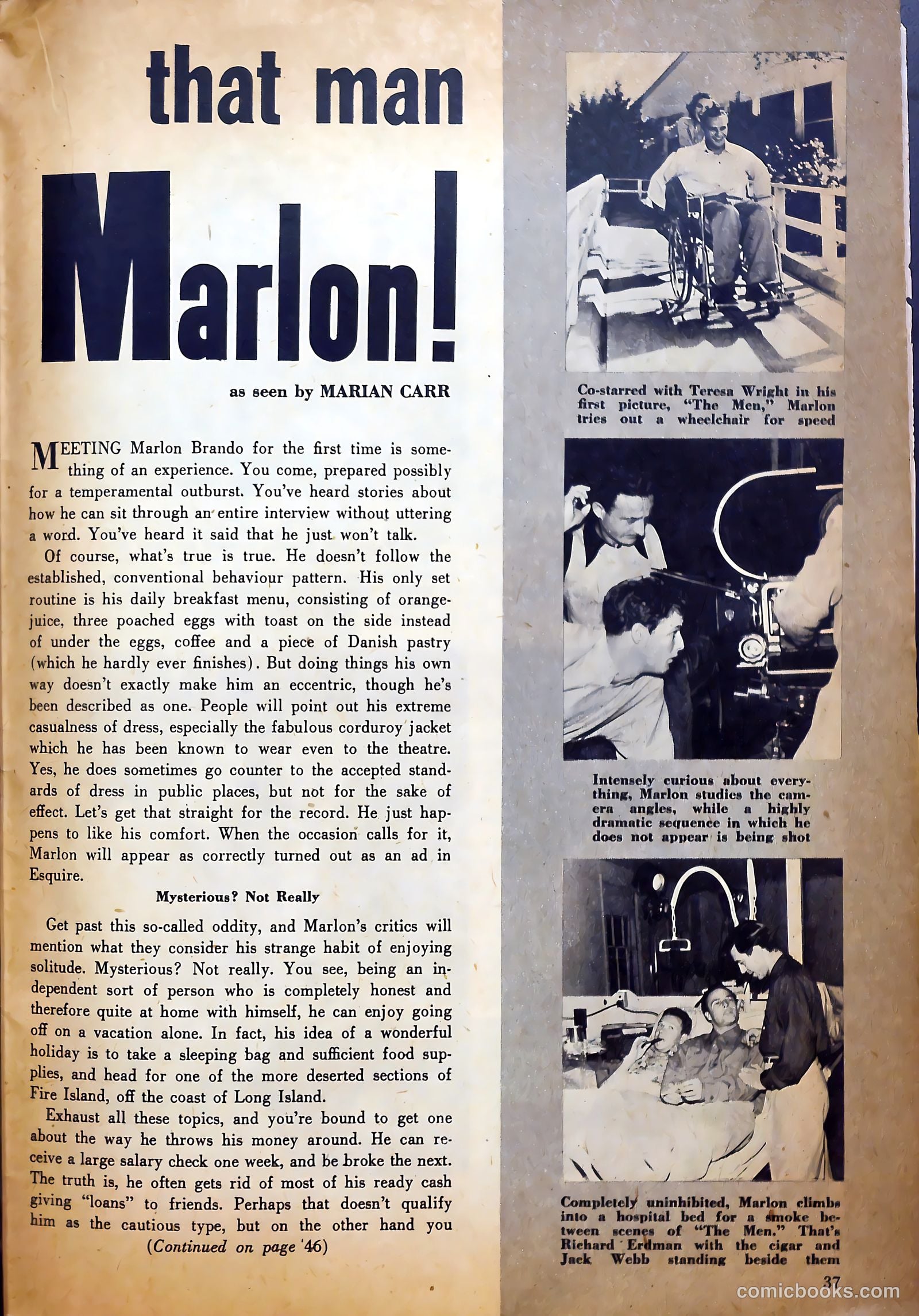 True Movie and Television #2 (1950) — page 37 of 52