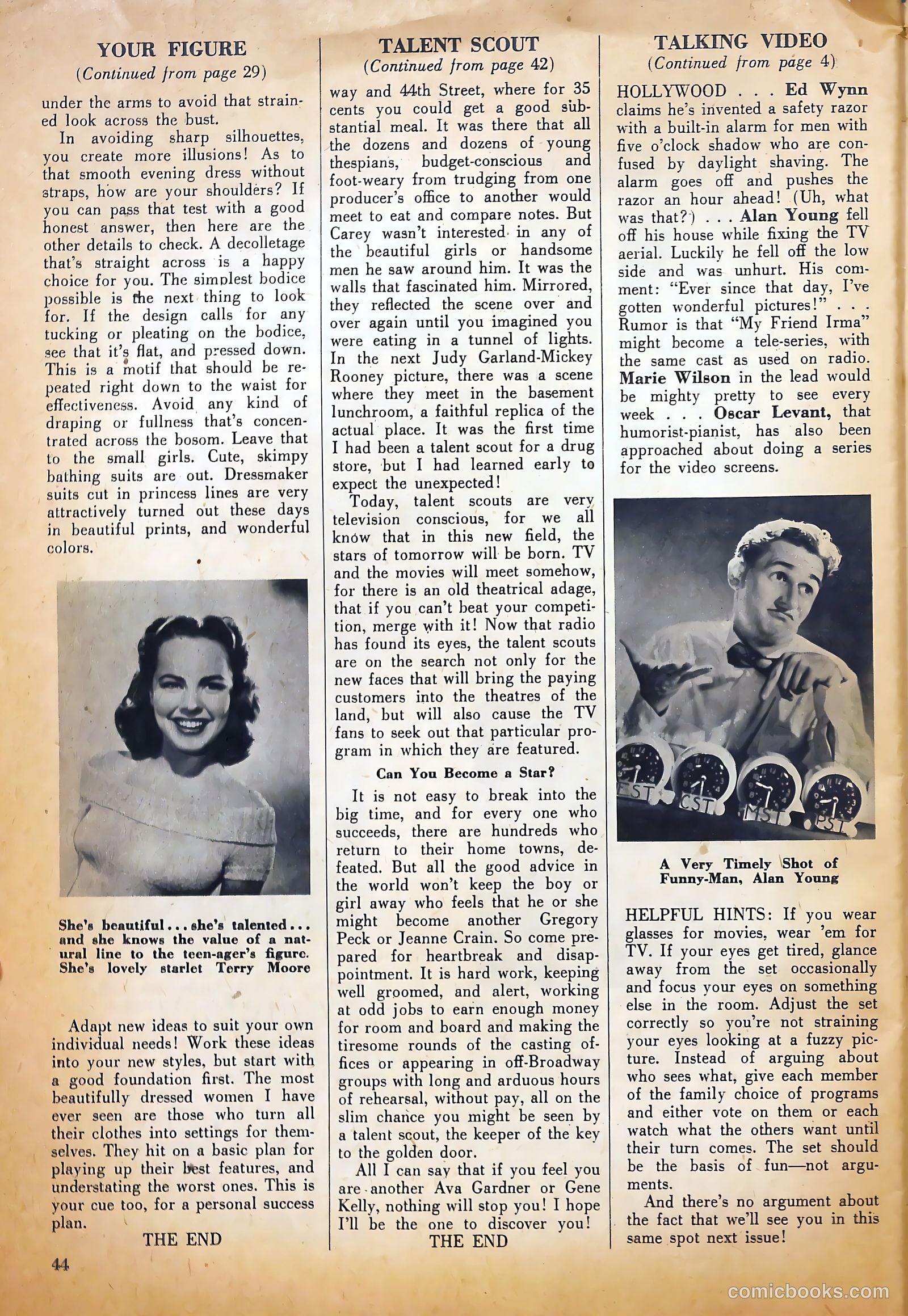 True Movie and Television #2 (1950) — page 44 of 52
