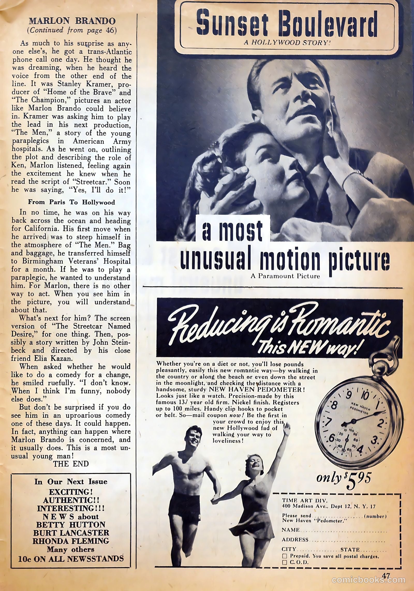 True Movie and Television #2 (1950) — page 47 of 52