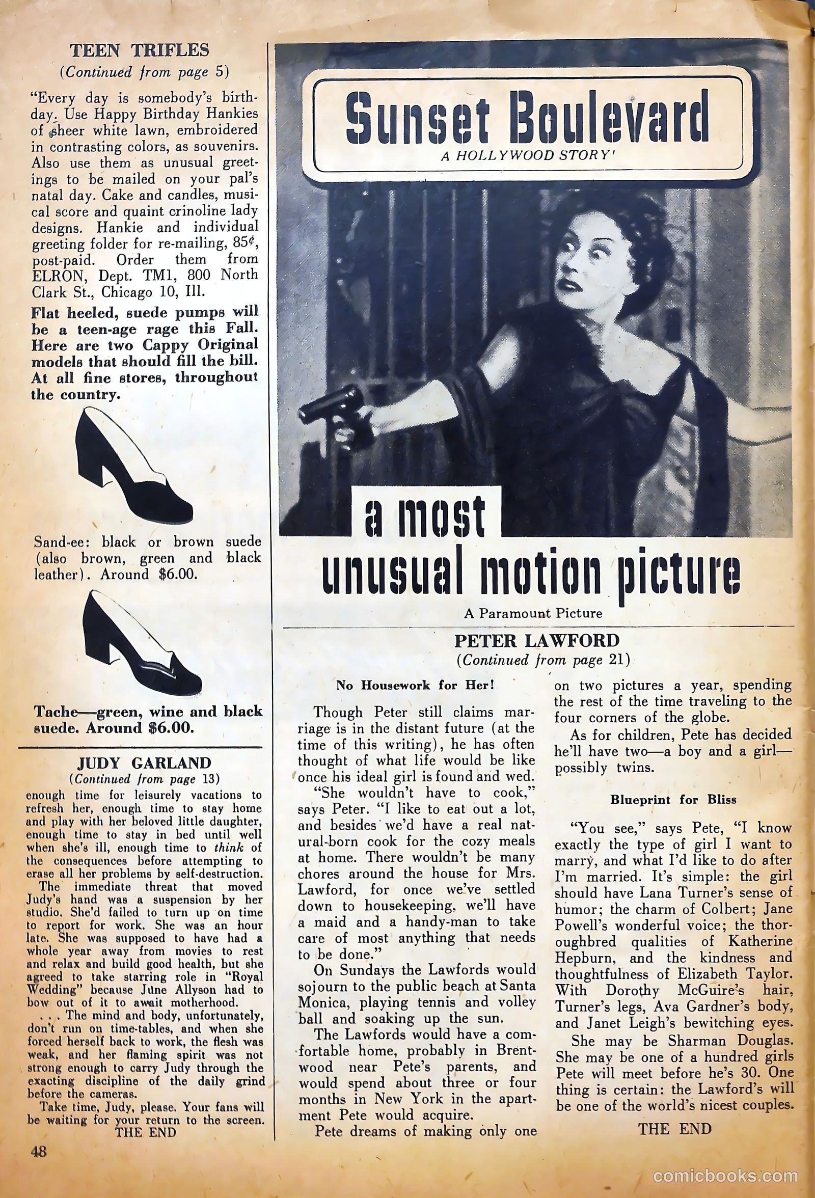True Movie and Television #2 (1950) — page 48 of 52