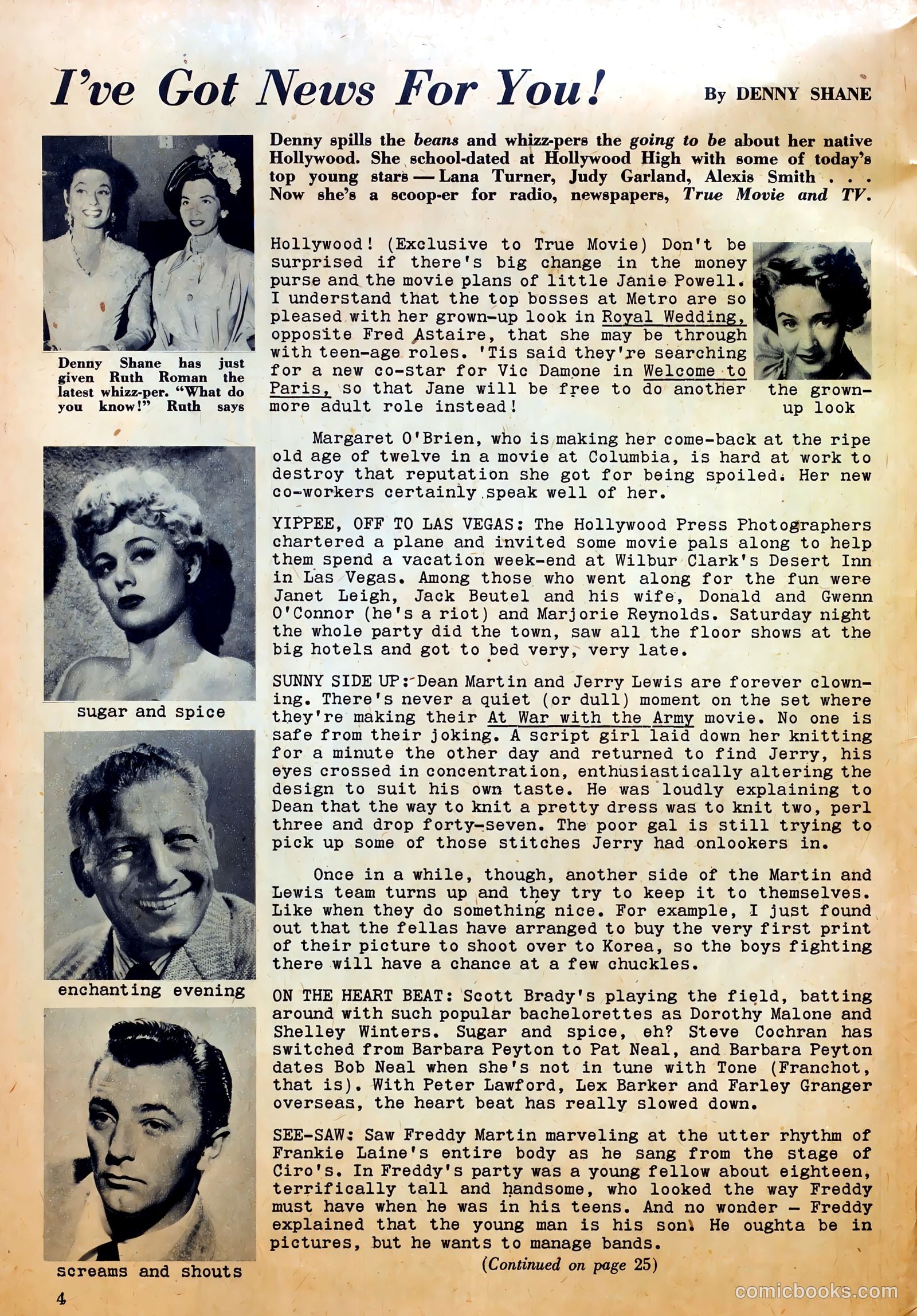 True Movie and Television #3 (1950) — page 4 of 52