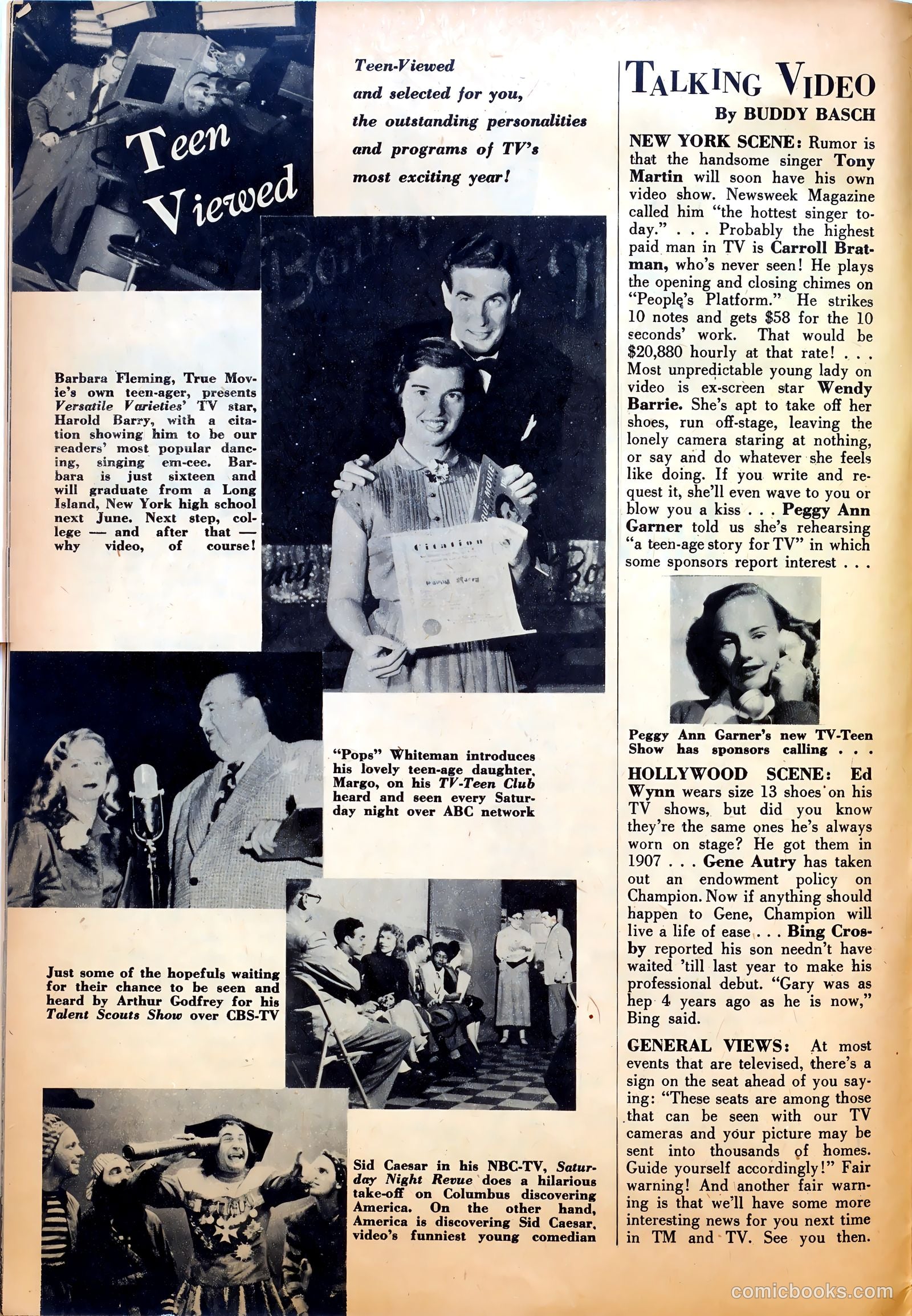 True Movie and Television #3 (1950) — page 14 of 52