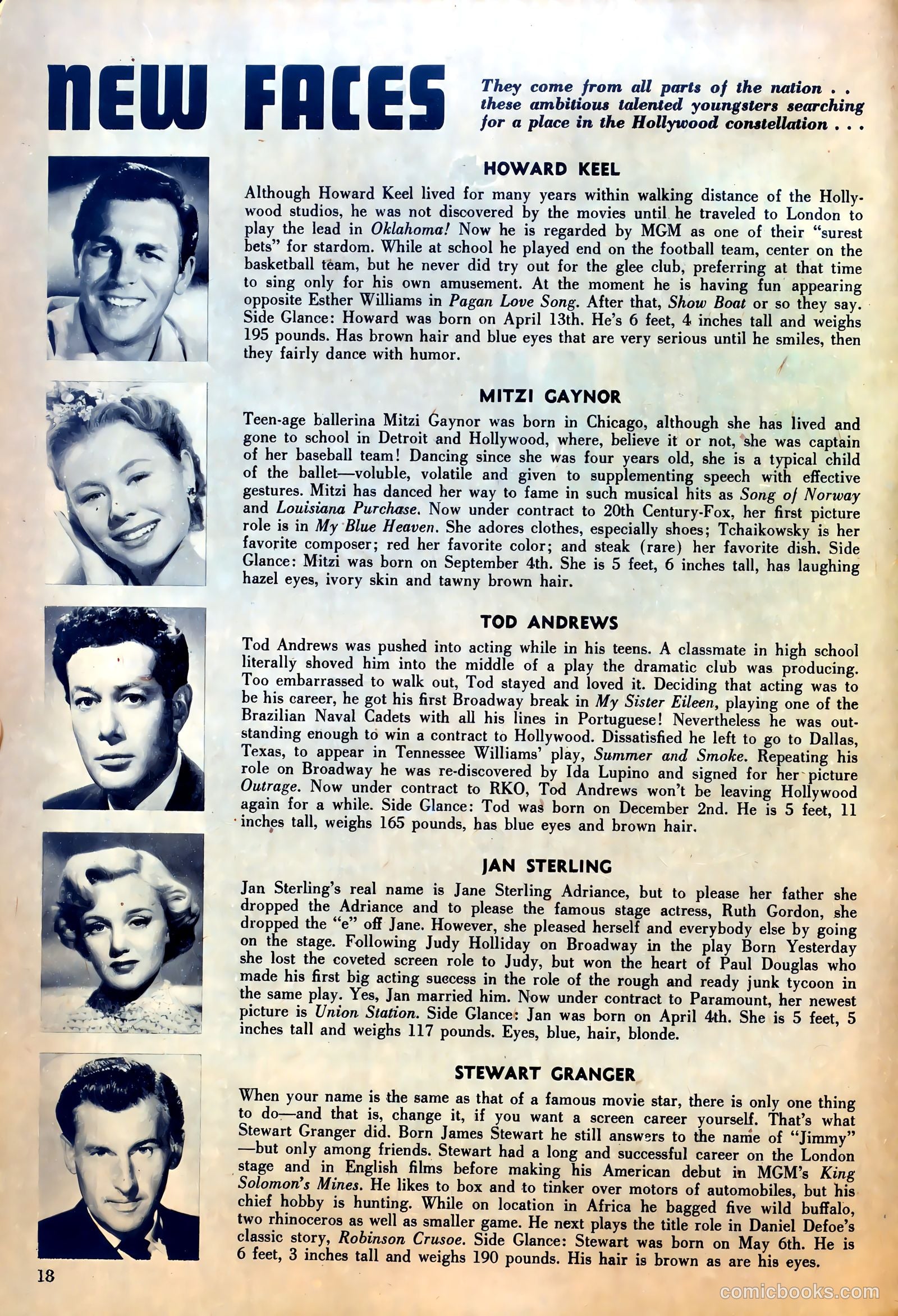 True Movie and Television #3 (1950) — page 18 of 52