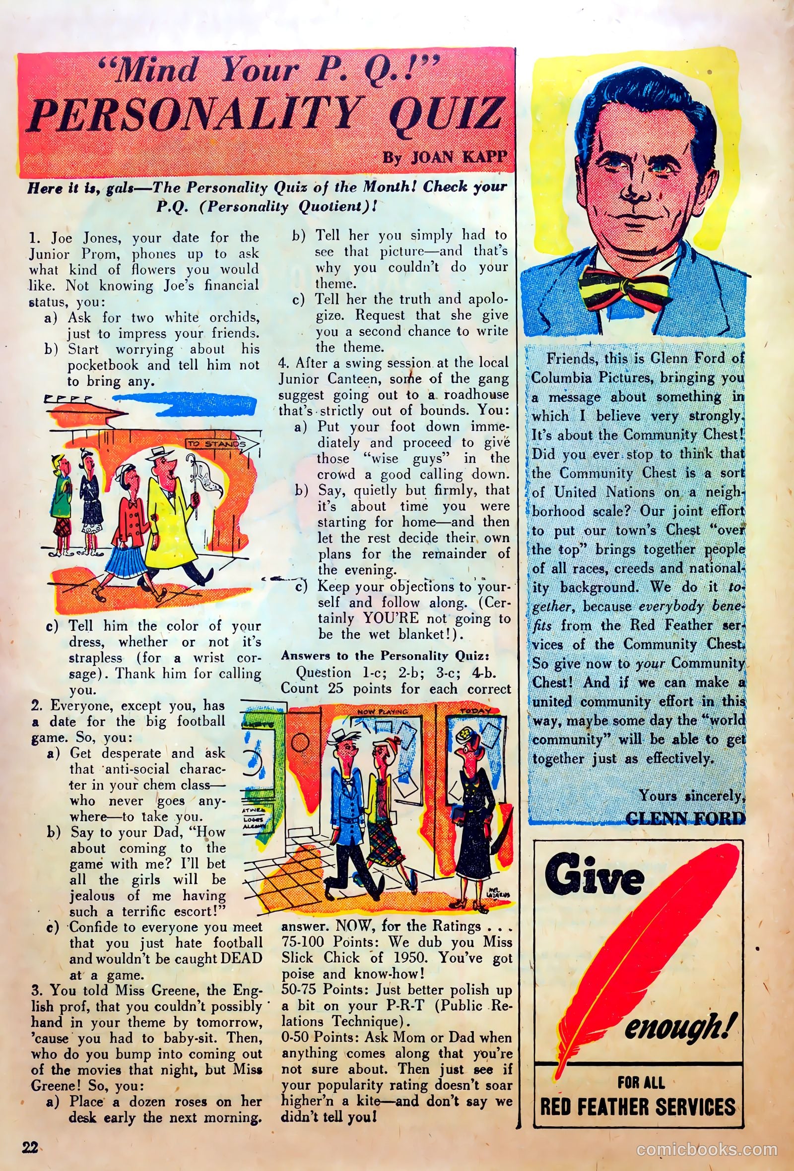 True Movie and Television #3 (1950) — page 22 of 52
