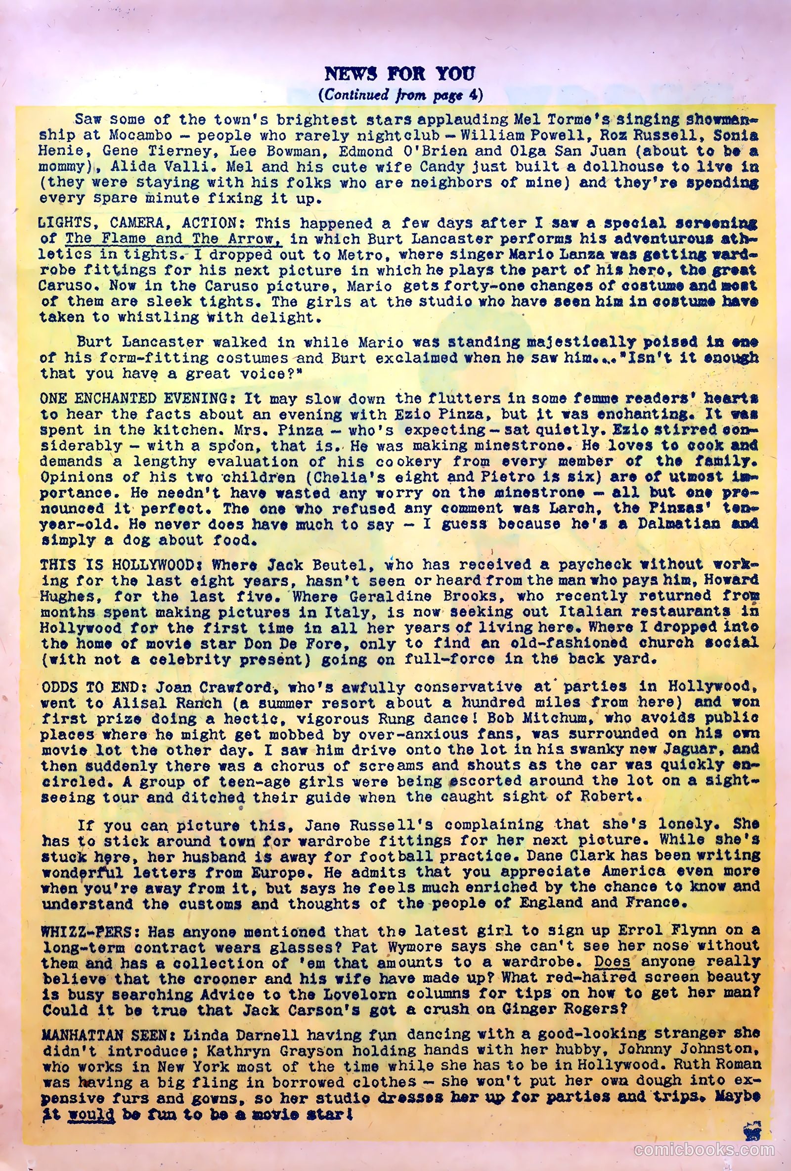 True Movie and Television #3 (1950) — page 25 of 52