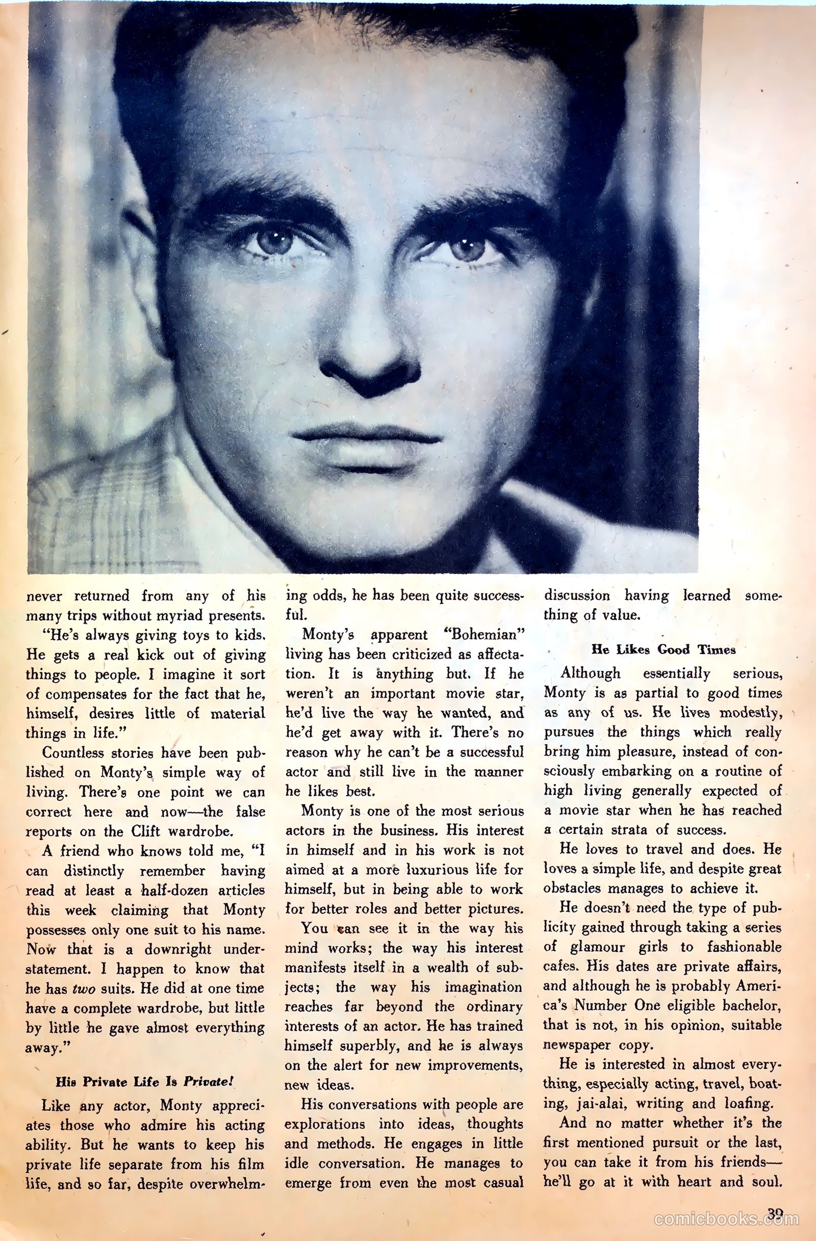 True Movie and Television #3 (1950) — page 39 of 52