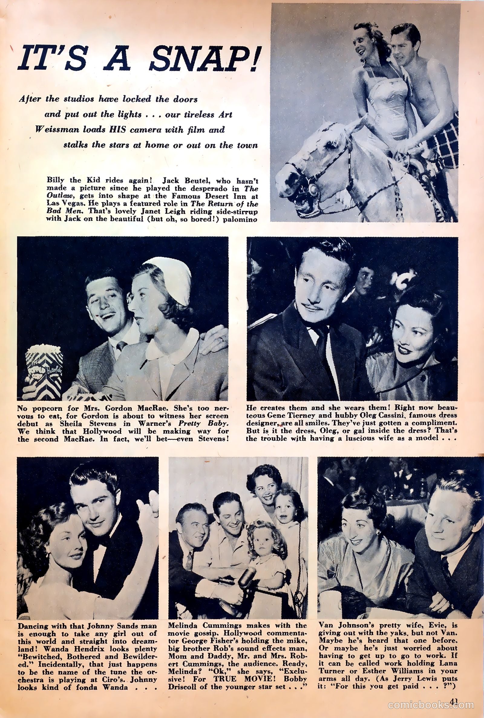True Movie and Television #3 (1950) — page 41 of 52