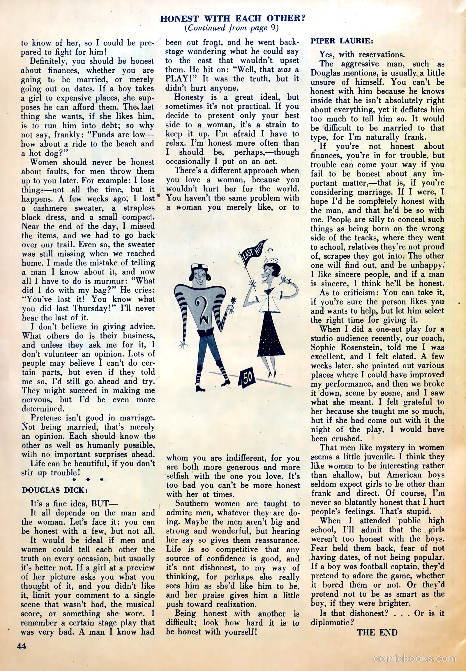 True Movie and Television #3 (1950) — page 44 of 52