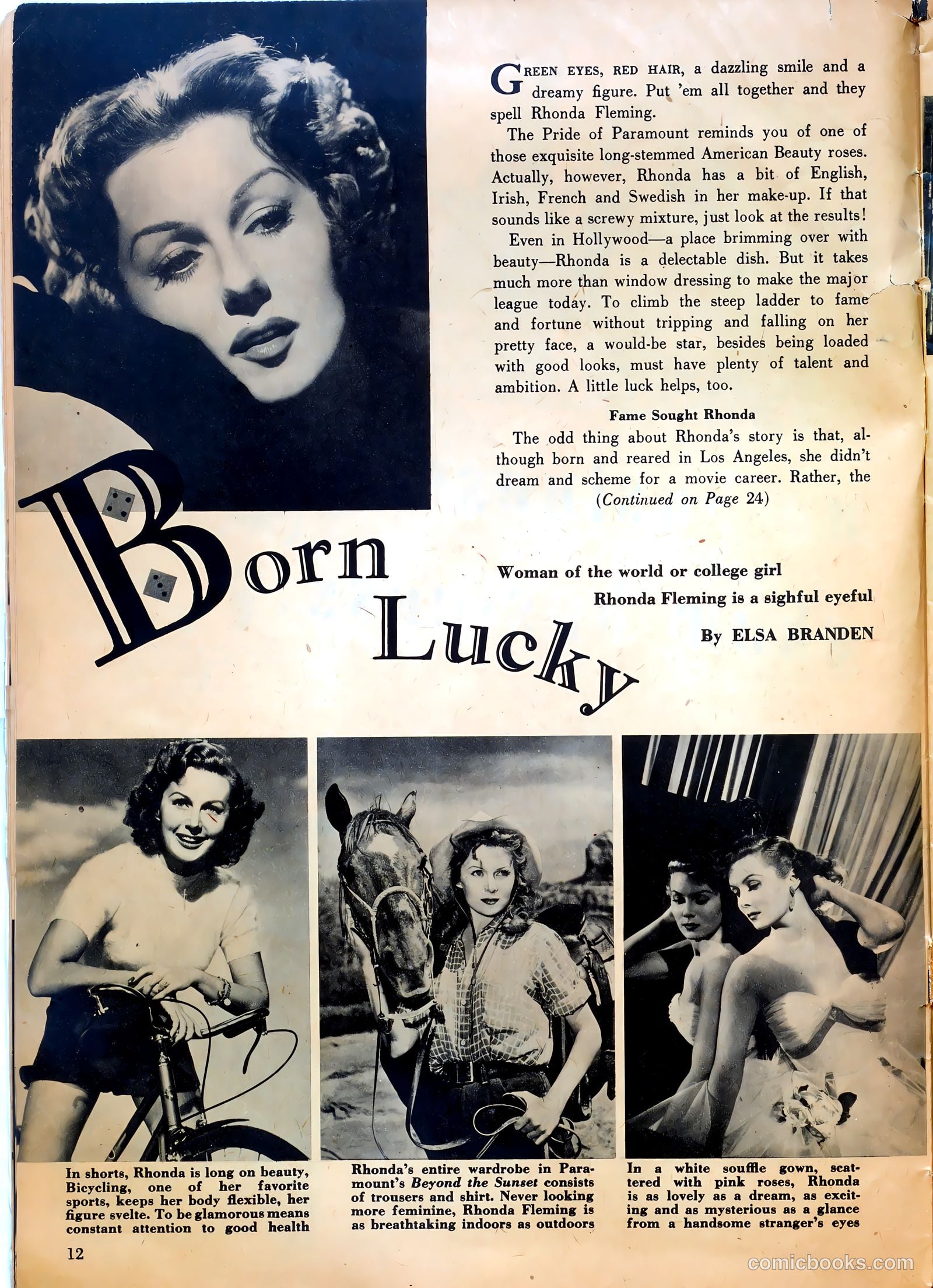 True Movie and Television #4 (1951) — page 12 of 52