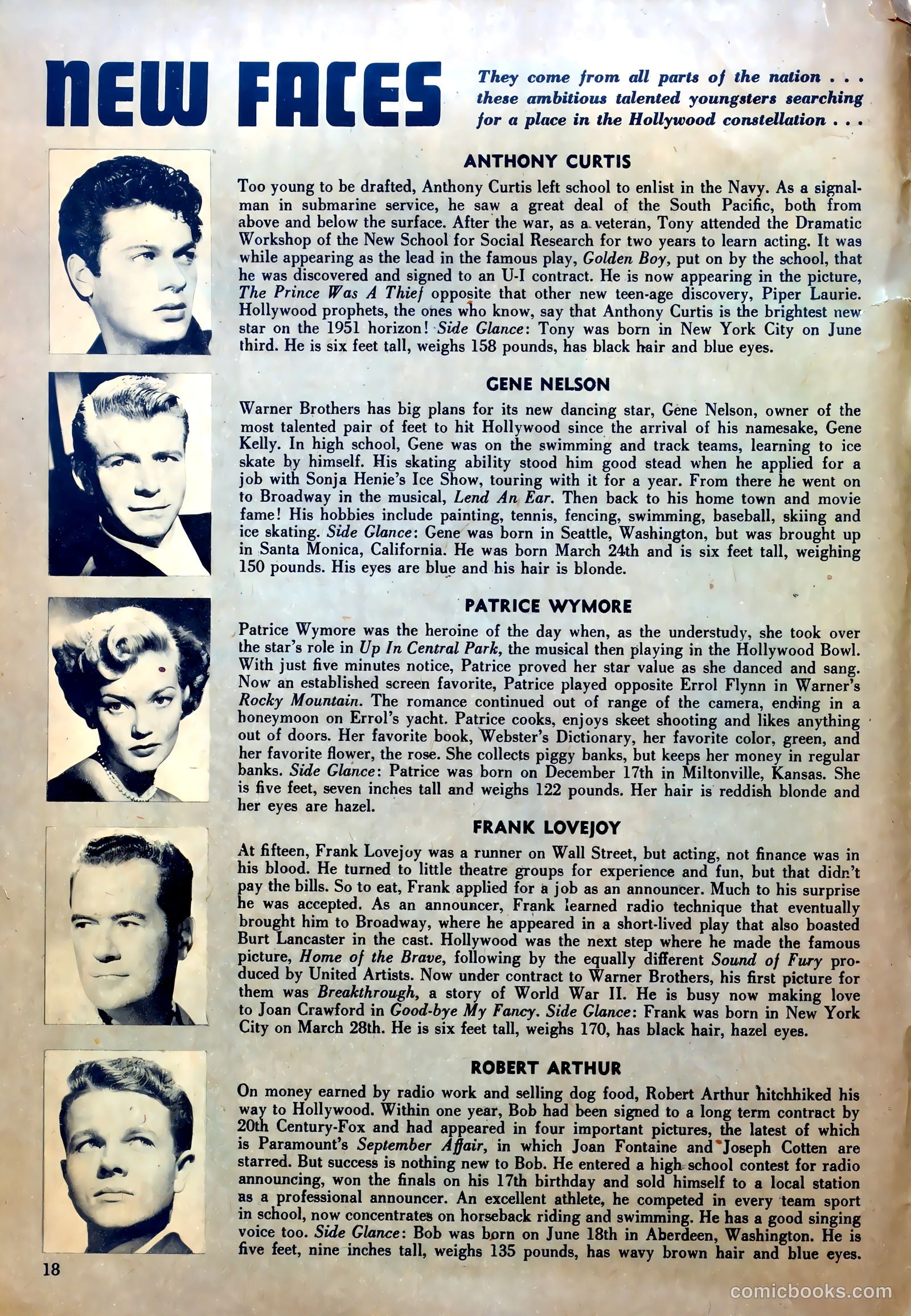 True Movie and Television #4 (1951) — page 18 of 52