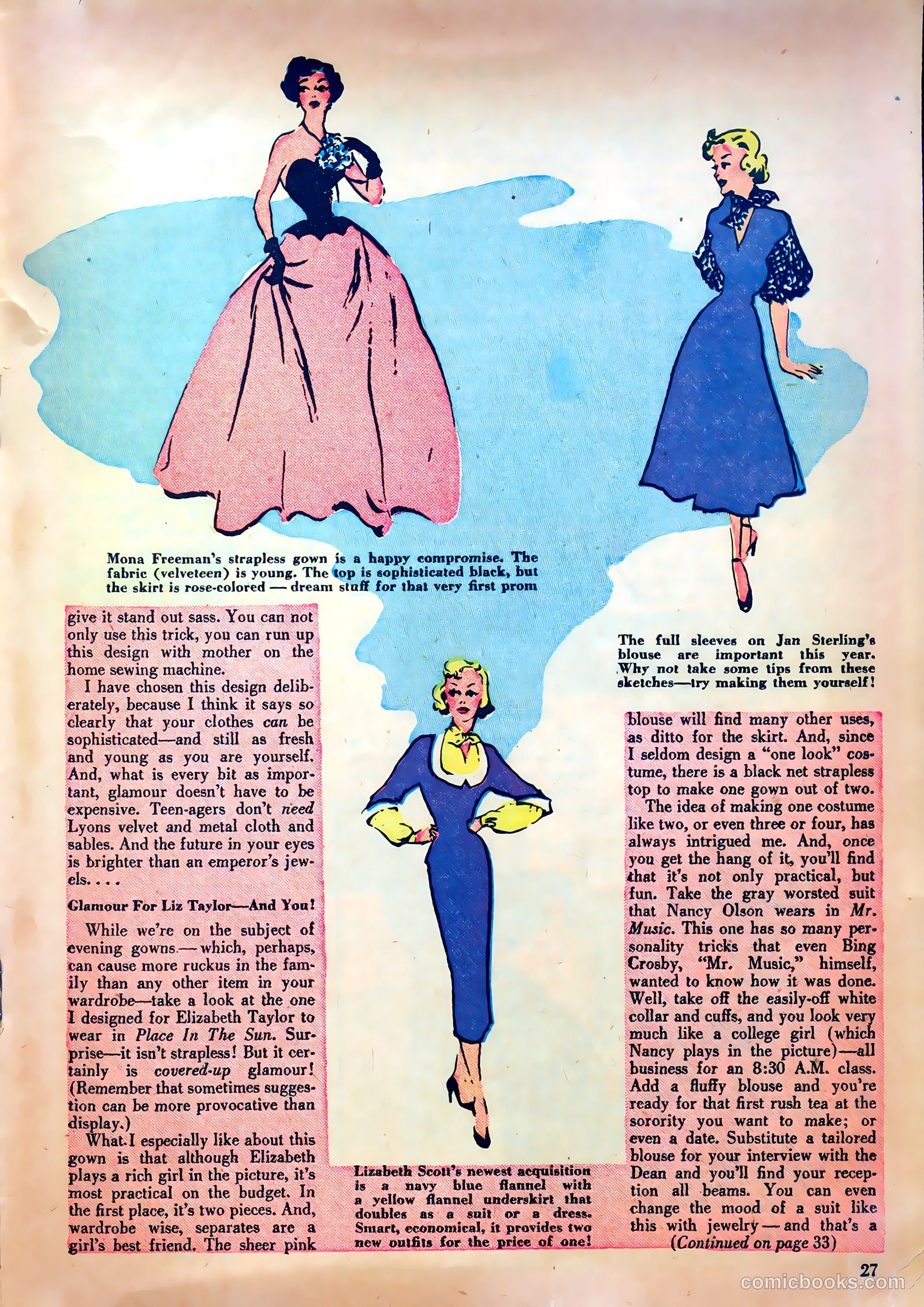True Movie and Television #4 (1951) — page 27 of 52