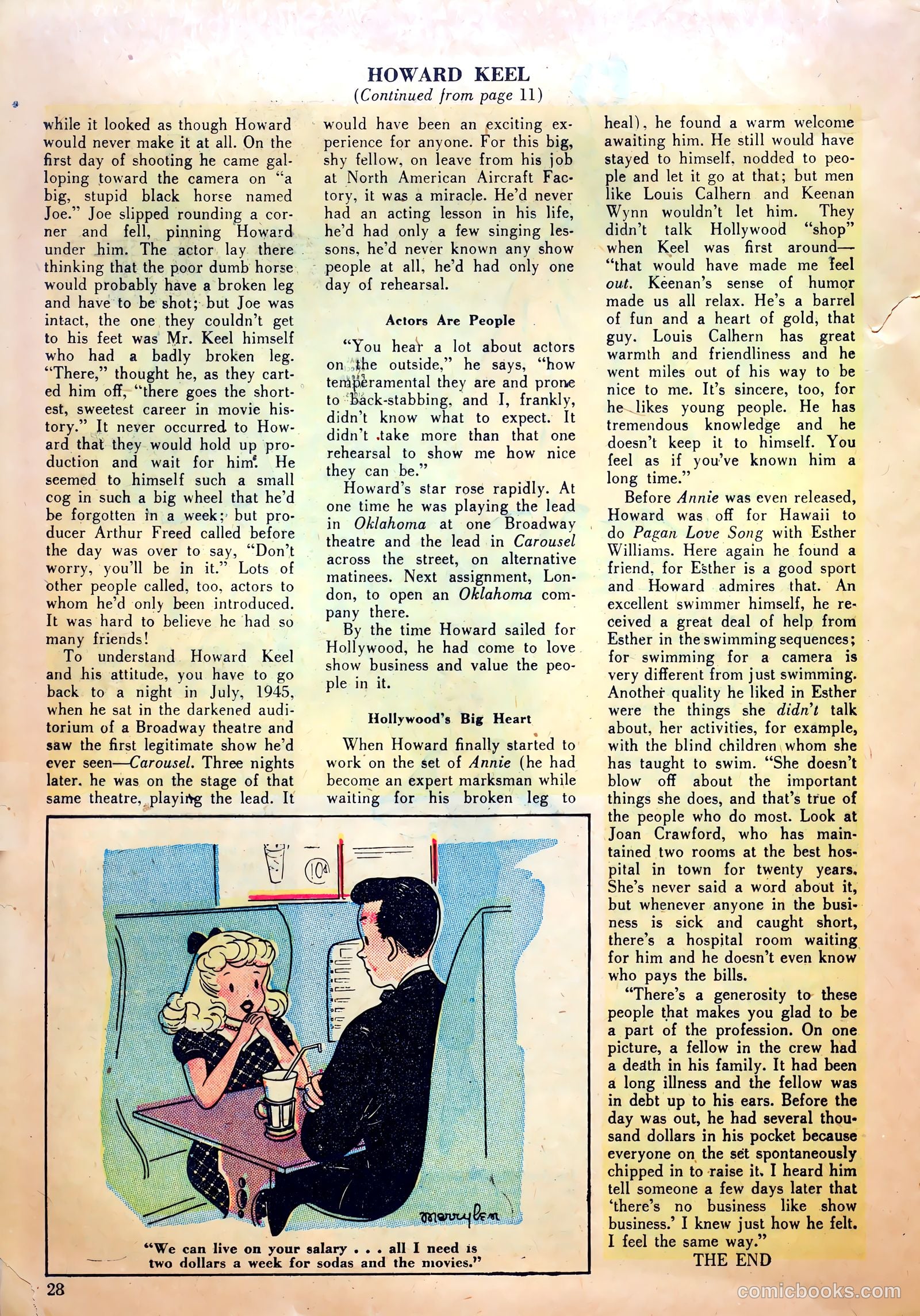 True Movie and Television #4 (1951) — page 28 of 52