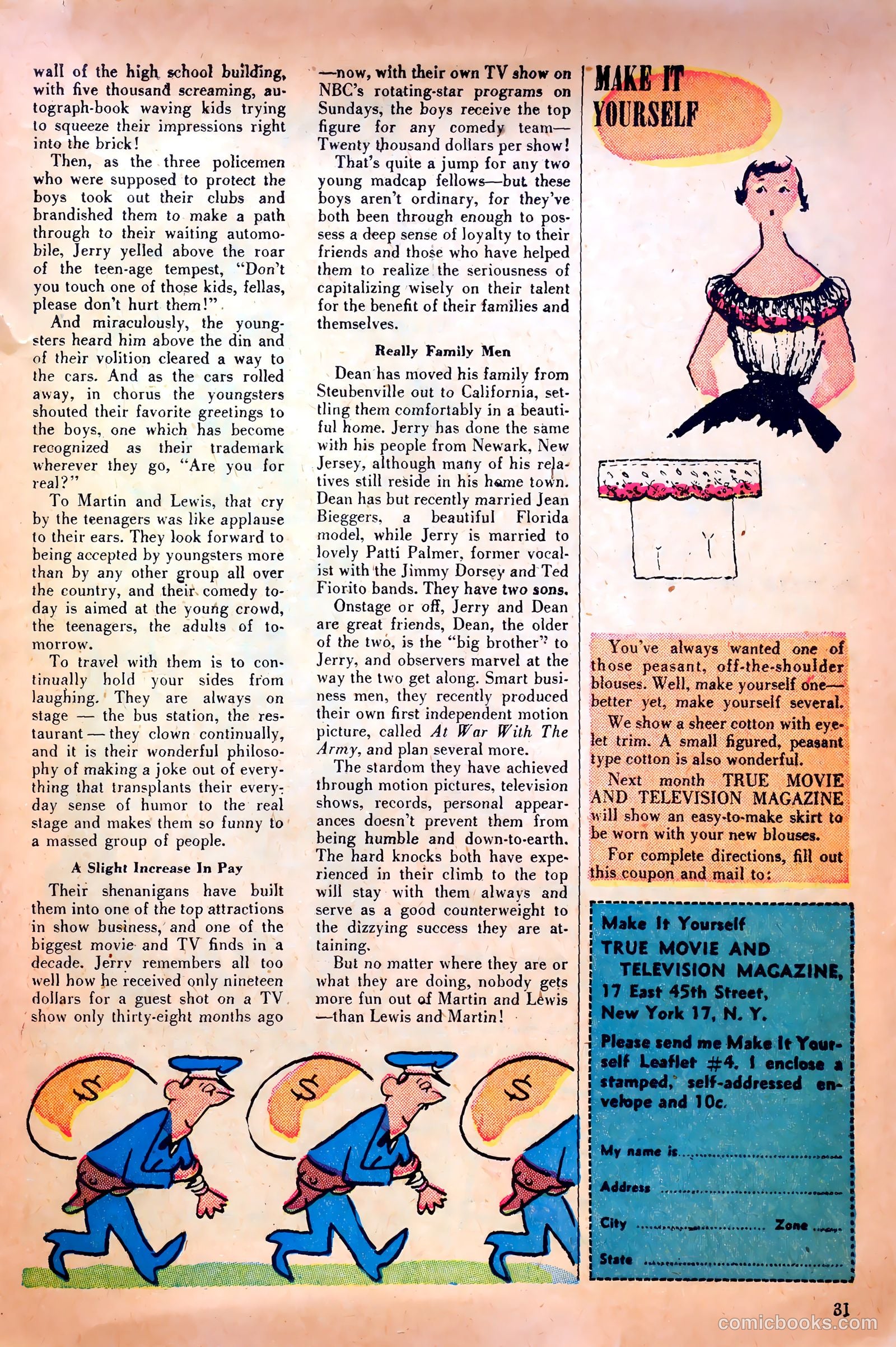 True Movie and Television #4 (1951) — page 31 of 52