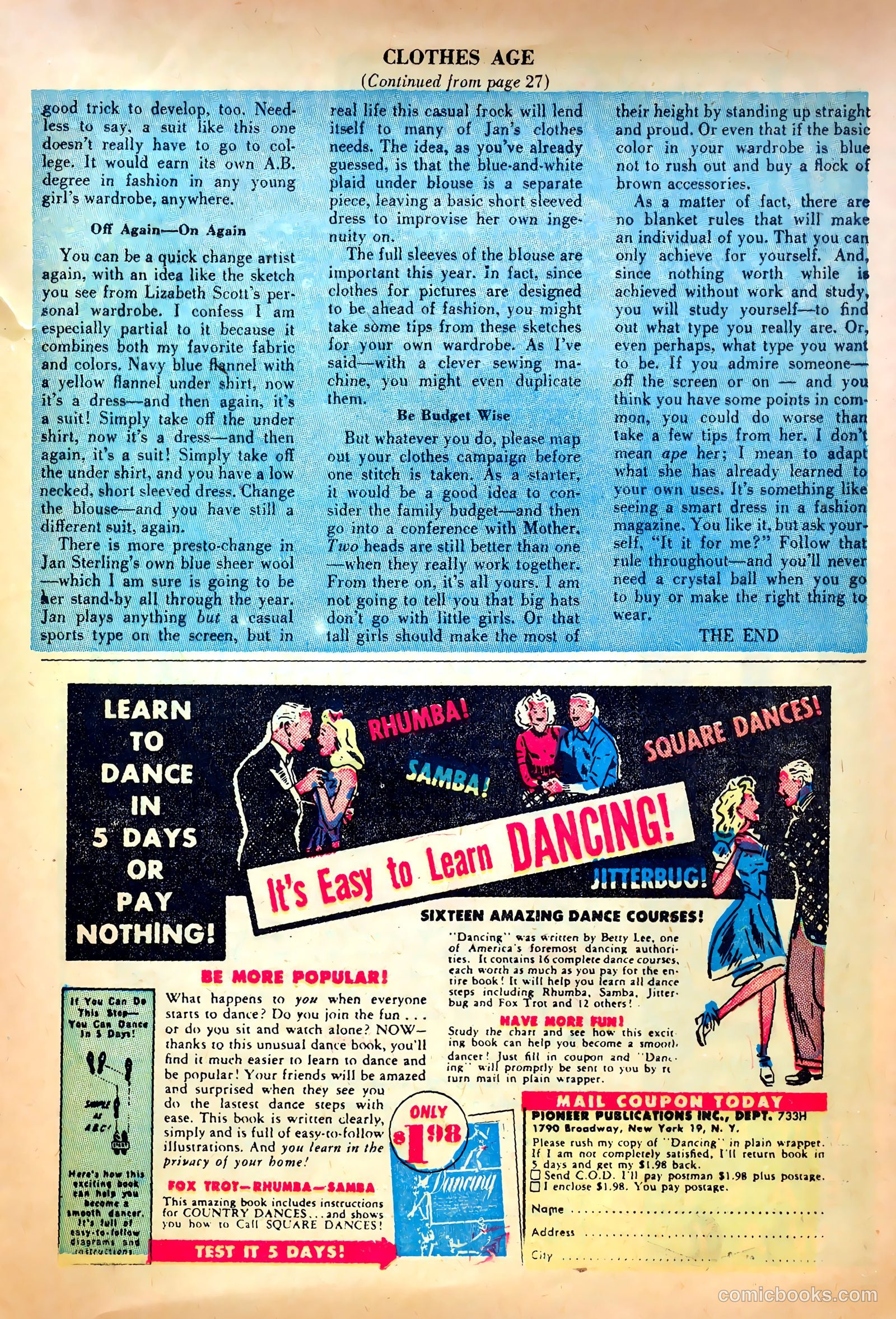 True Movie and Television #4 (1951) — page 33 of 52