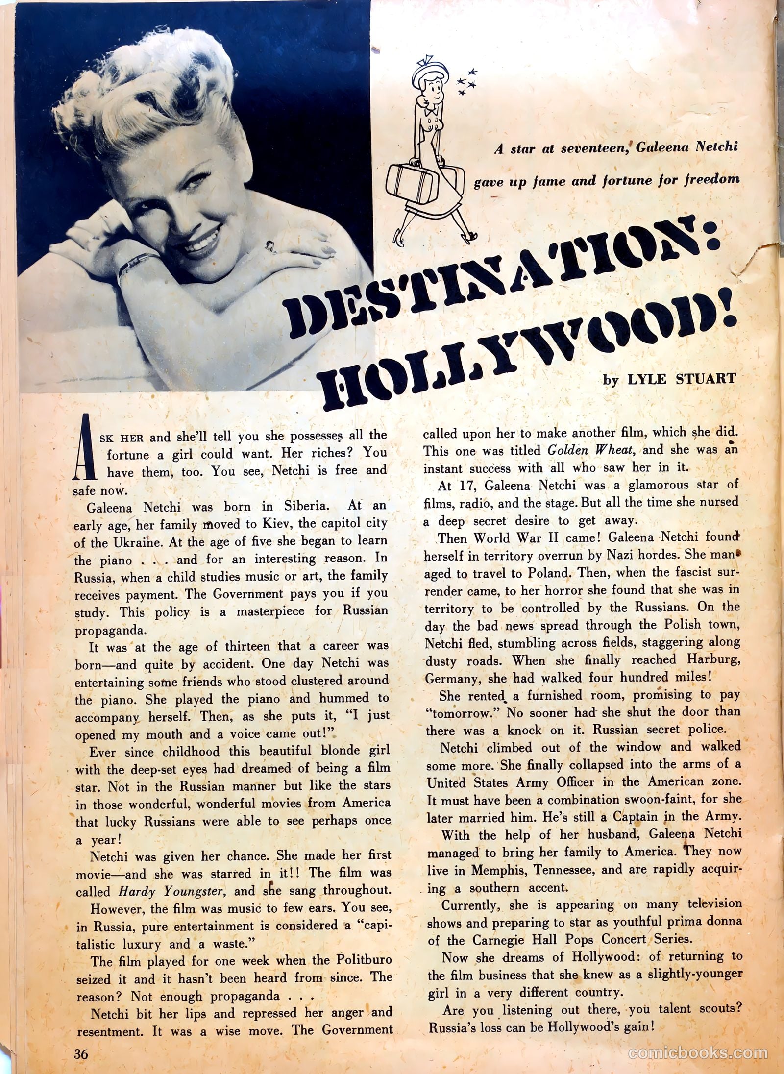True Movie and Television #4 (1951) — page 36 of 52