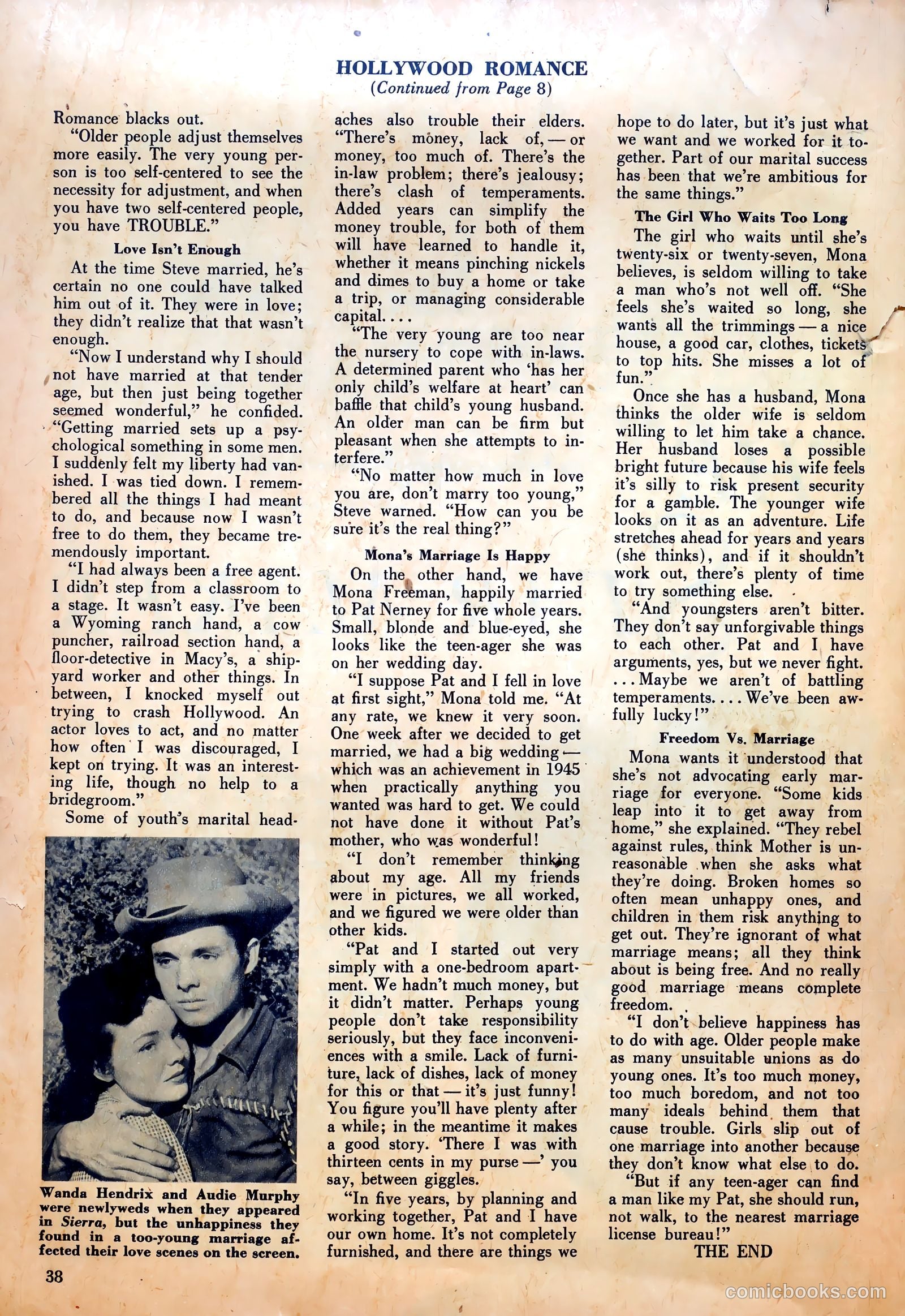 True Movie and Television #4 (1951) — page 38 of 52