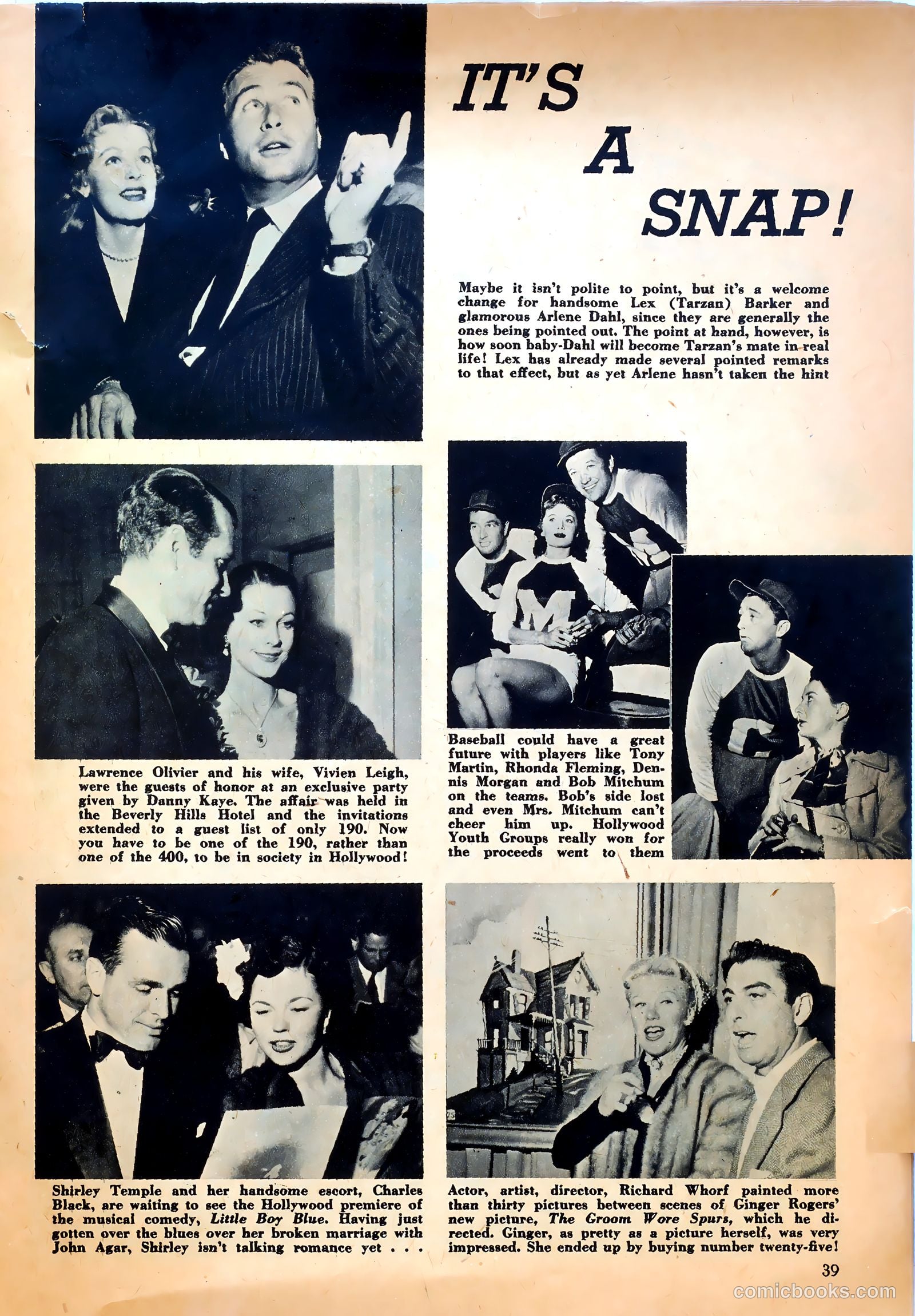 True Movie and Television #4 (1951) — page 39 of 52
