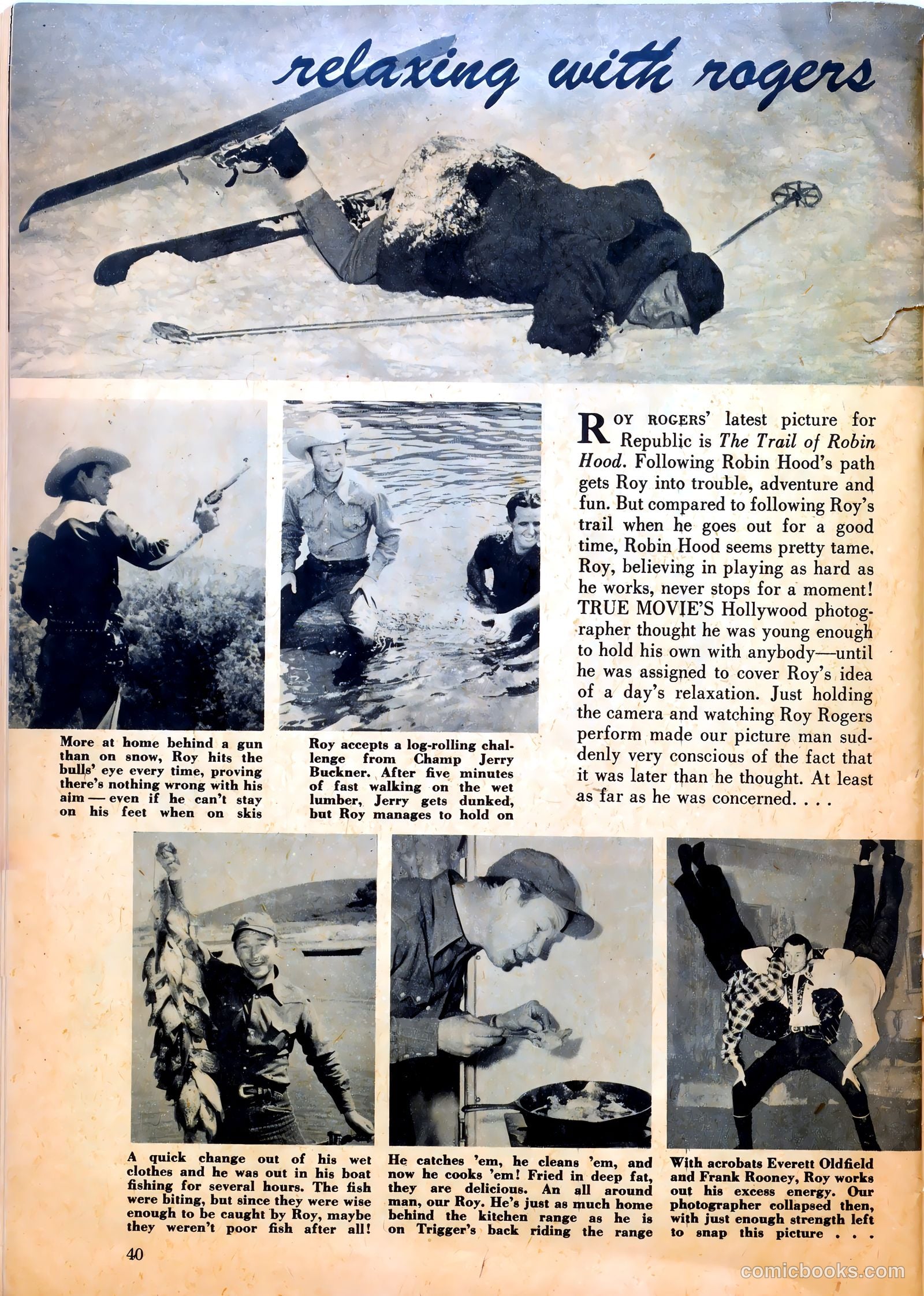 True Movie and Television #4 (1951) — page 40 of 52