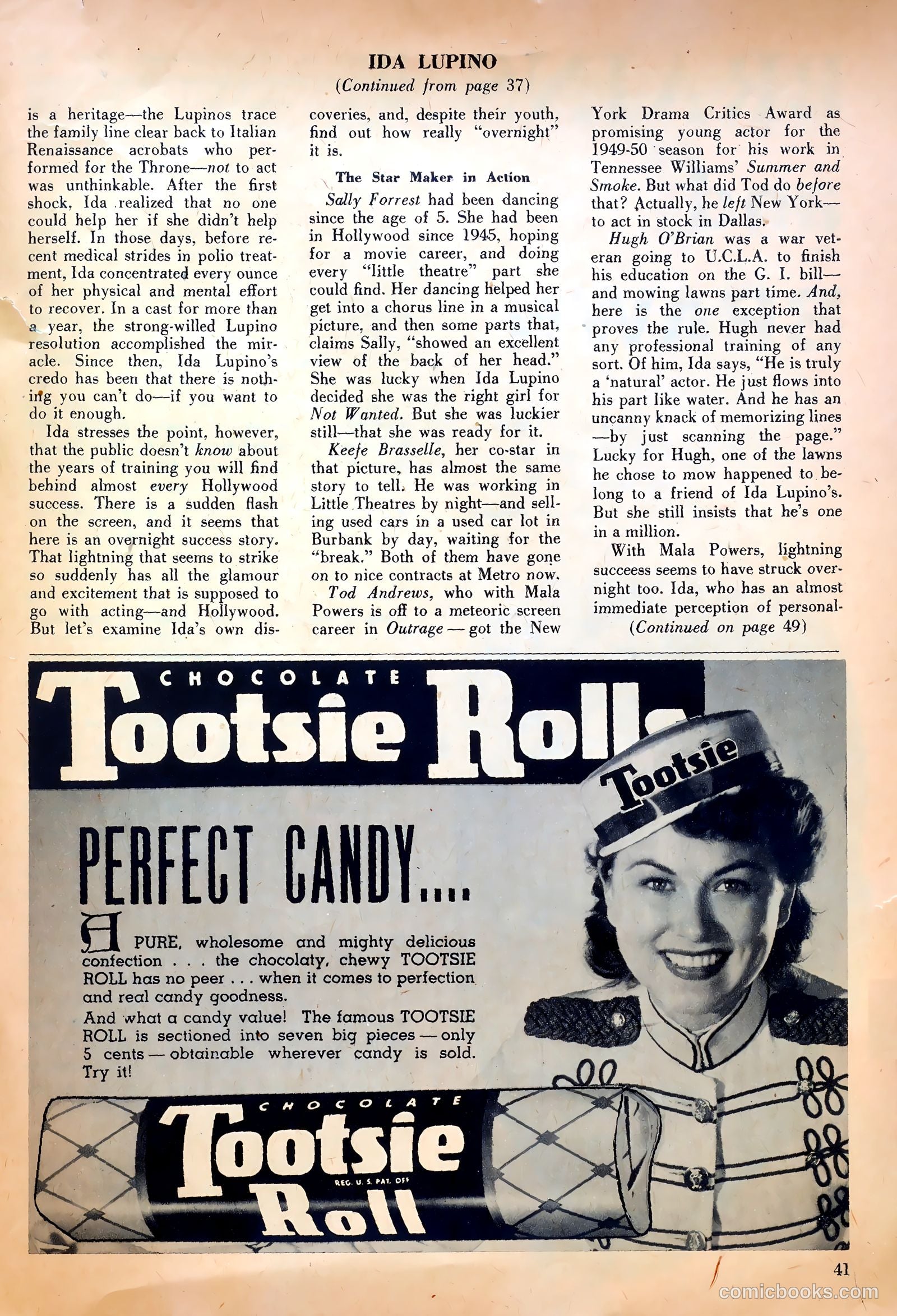 True Movie and Television #4 (1951) — page 41 of 52