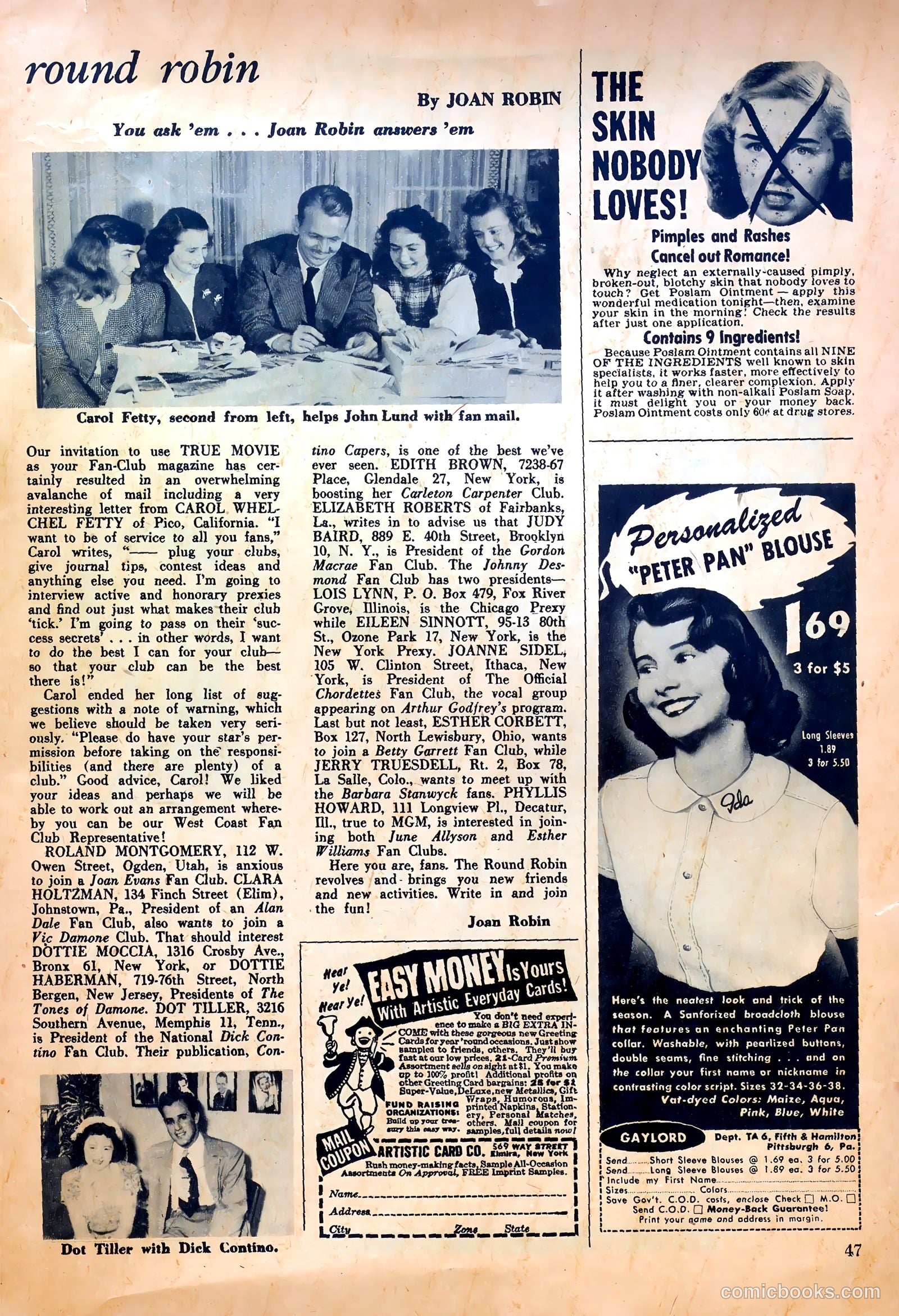 True Movie and Television #4 (1951) — page 47 of 52
