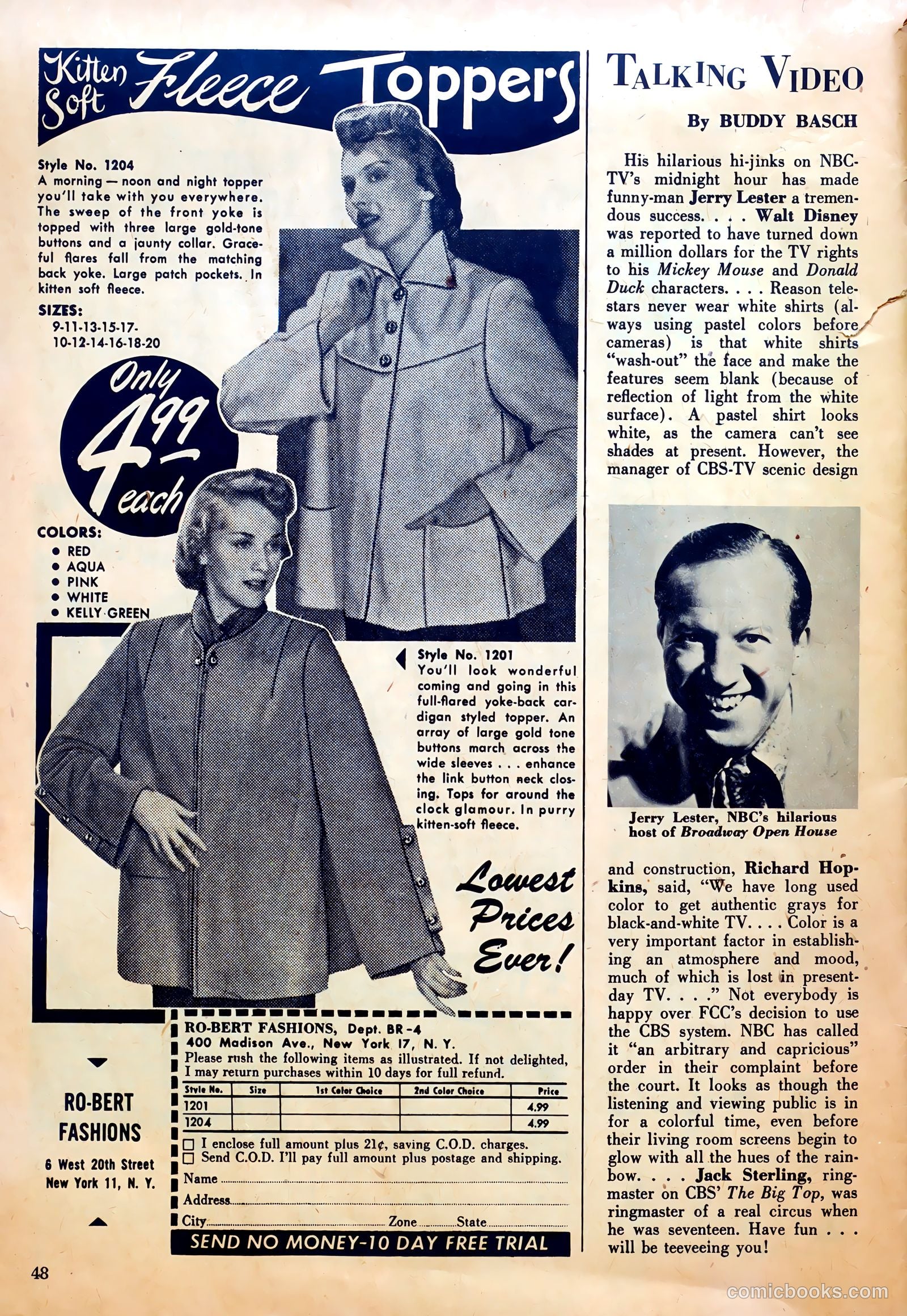 True Movie and Television #4 (1951) — page 48 of 52