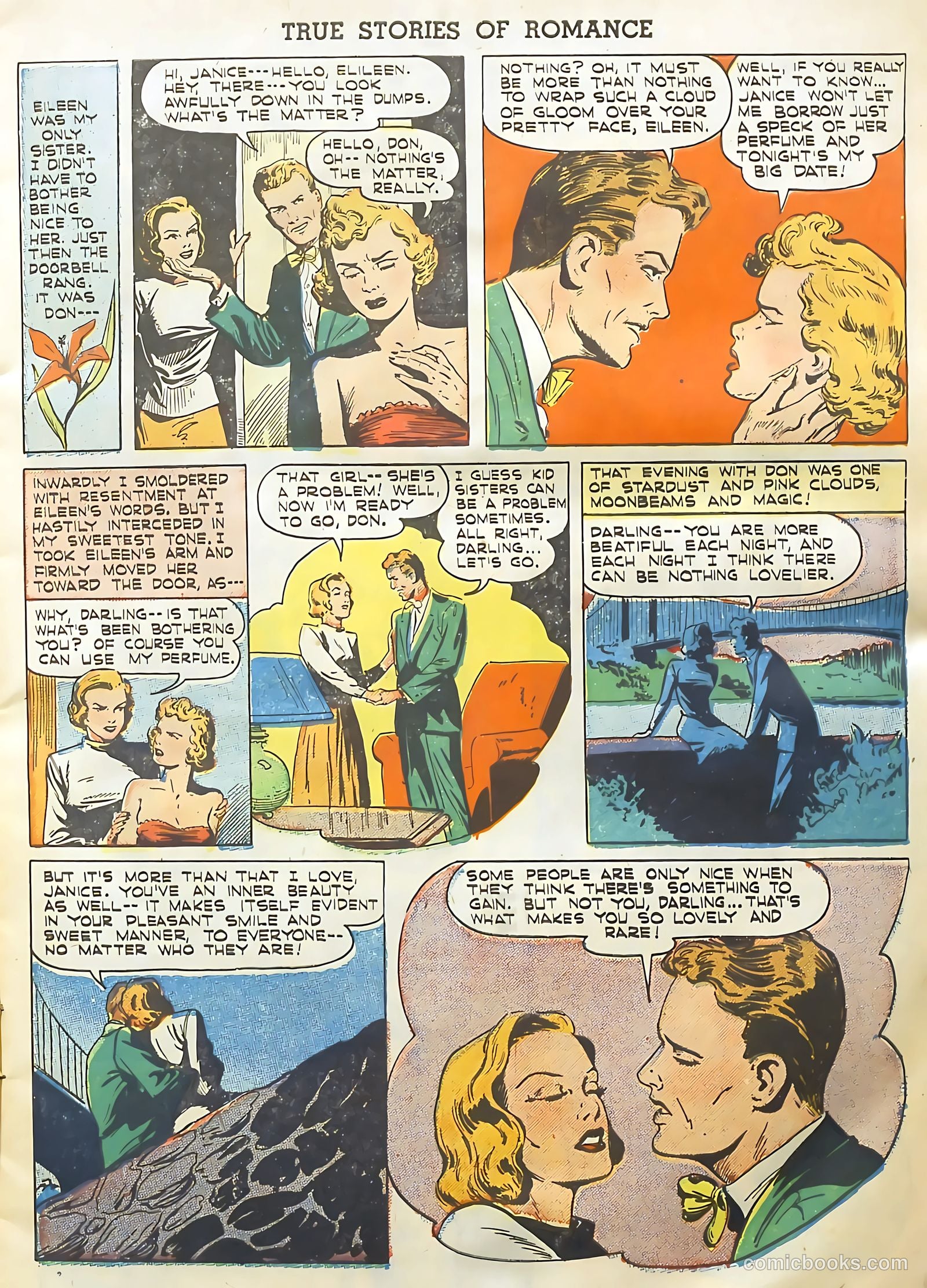 True Stories of Romance #1 (1949) — page 7 of 36