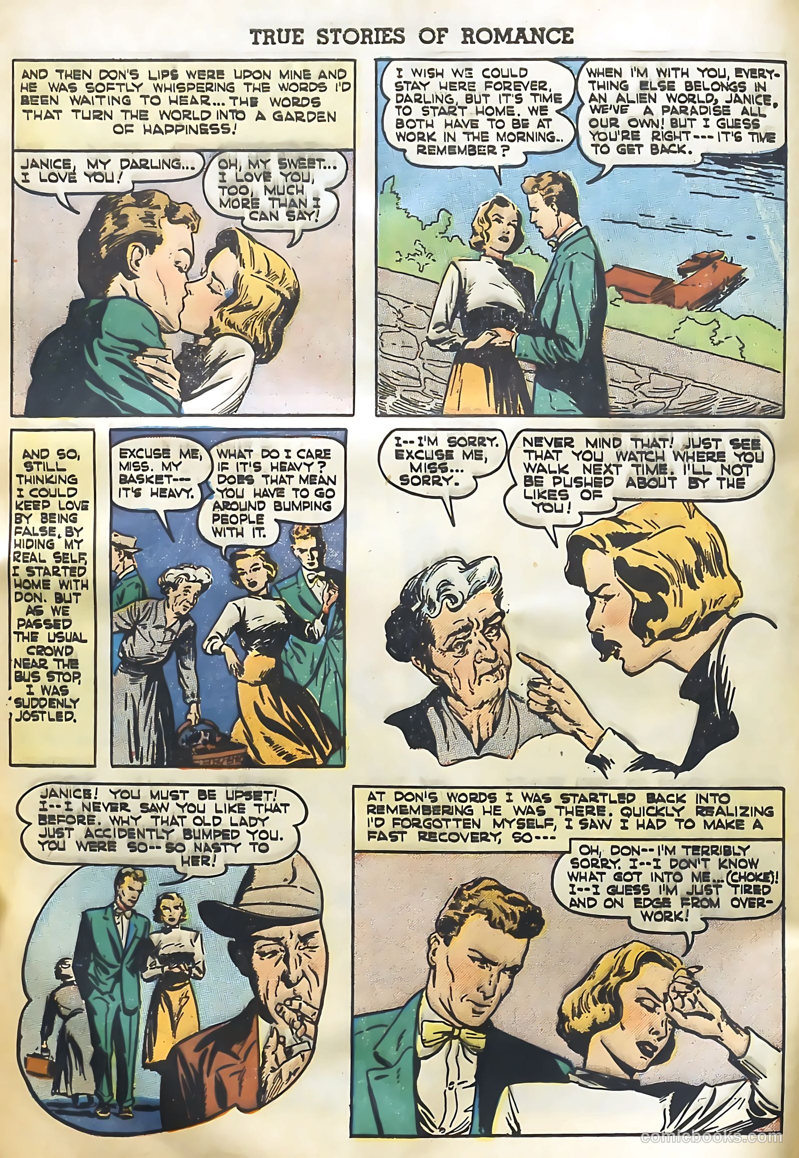 True Stories of Romance #1 (1949) — page 8 of 36