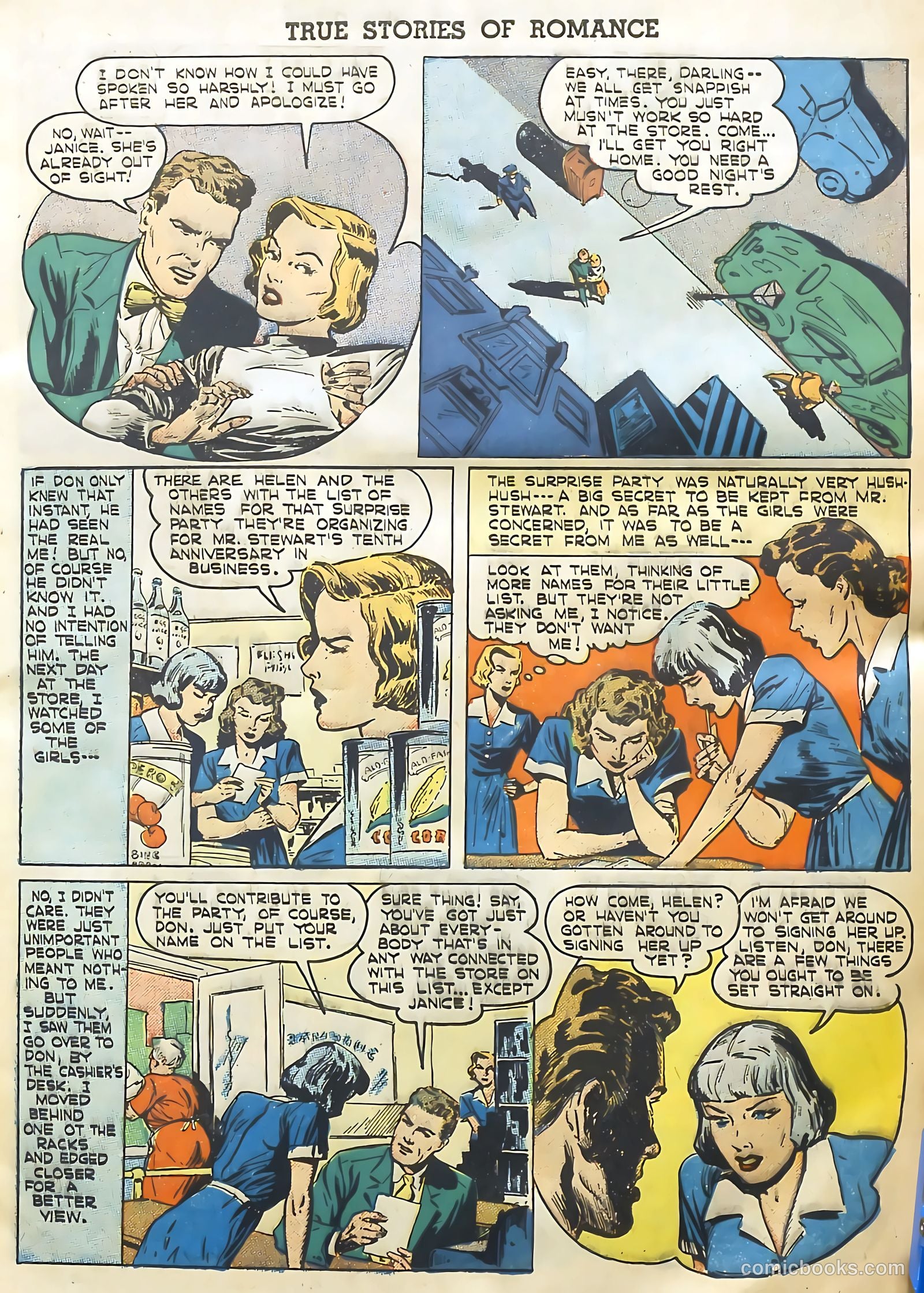 True Stories of Romance #1 (1949) — page 9 of 36
