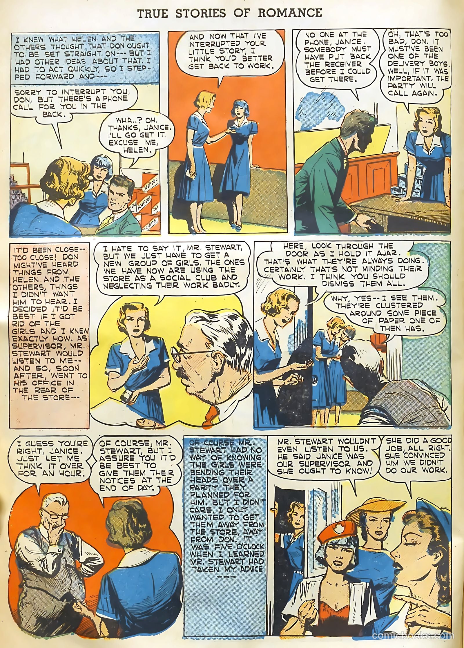 True Stories of Romance #1 (1949) — page 10 of 36