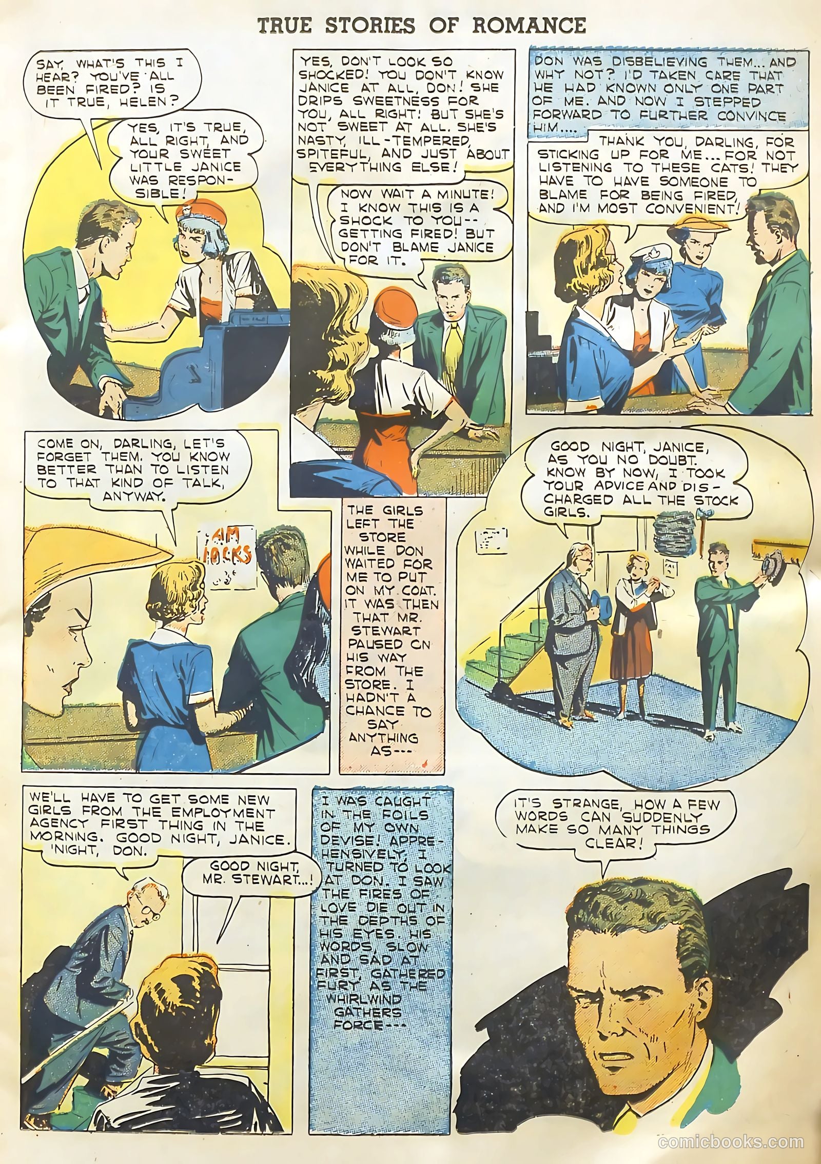 True Stories of Romance #1 (1949) — page 11 of 36