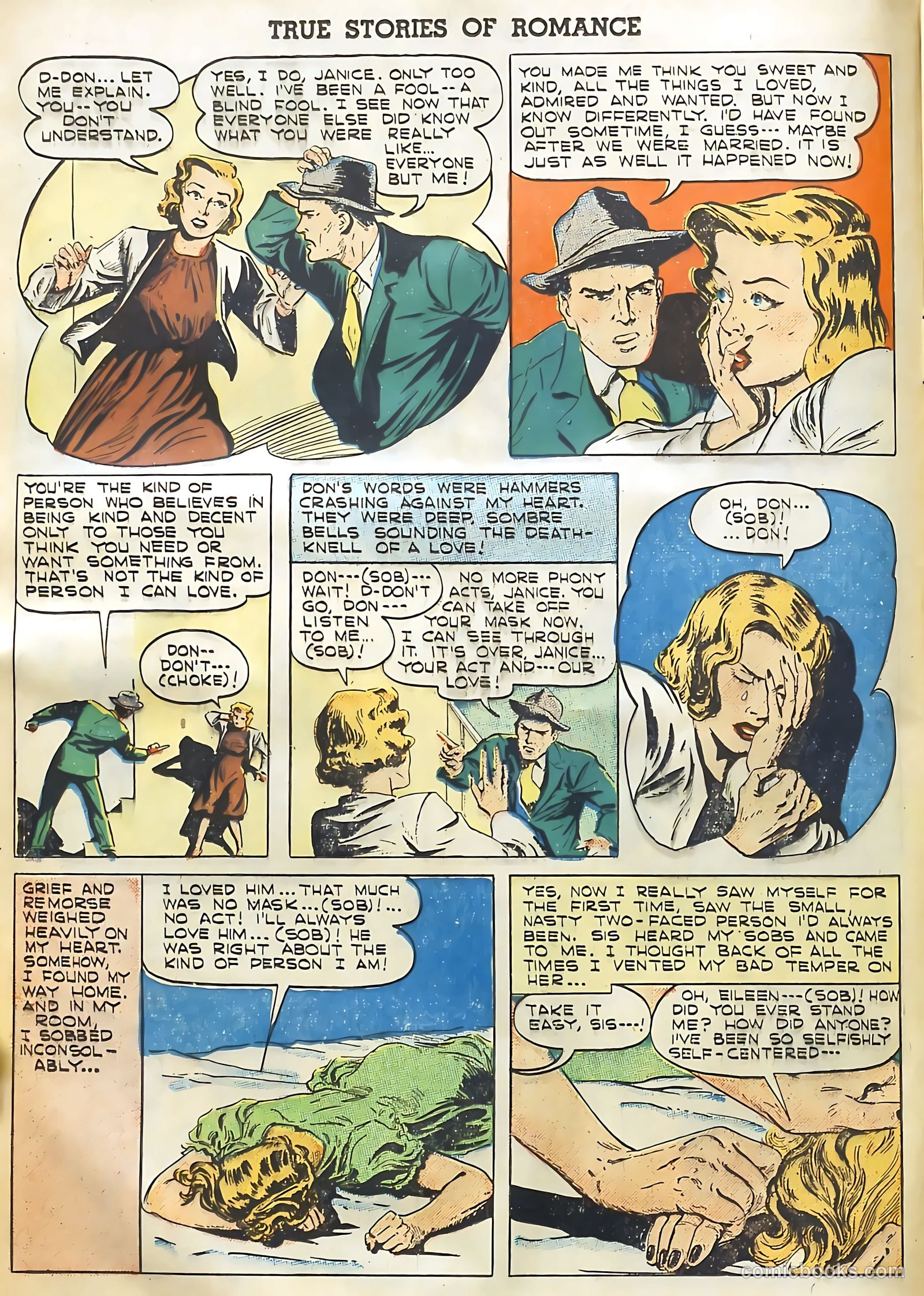 True Stories of Romance #1 (1949) — page 12 of 36