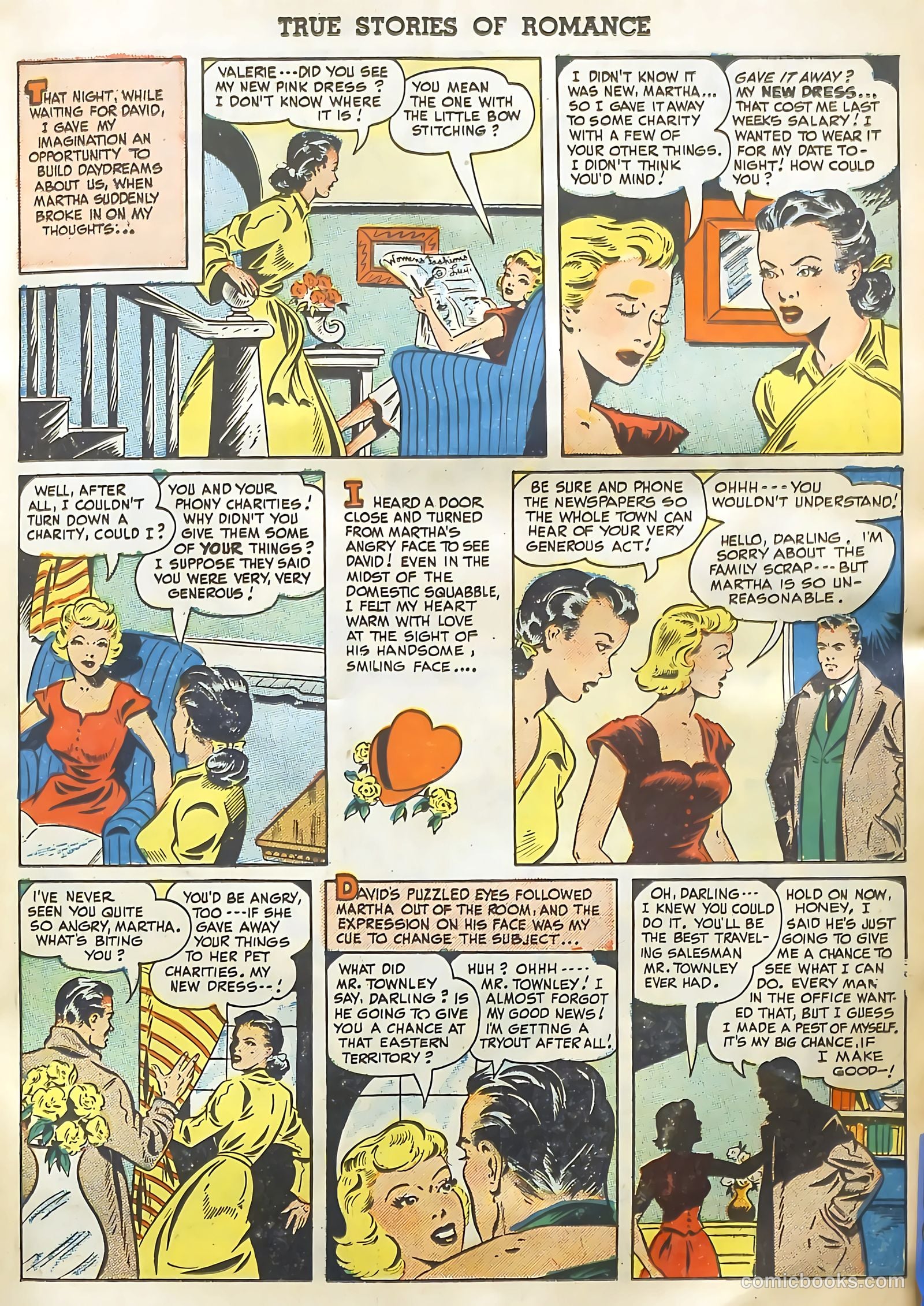 True Stories of Romance #1 (1949) — page 15 of 36