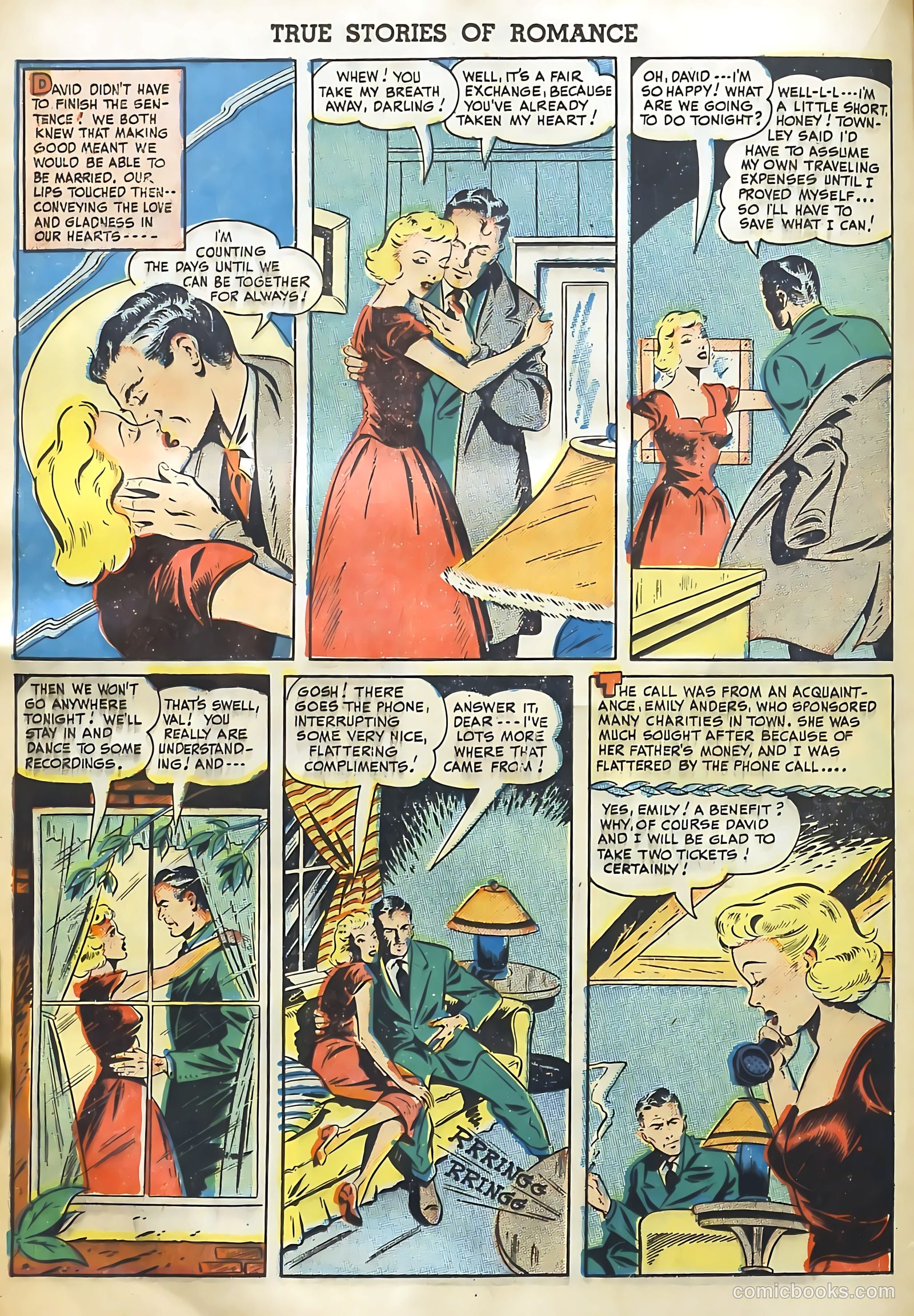True Stories of Romance #1 (1949) — page 16 of 36
