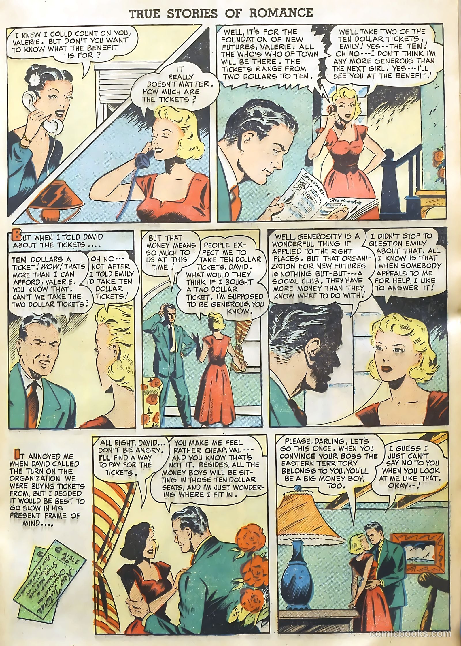 True Stories of Romance #1 (1949) — page 17 of 36