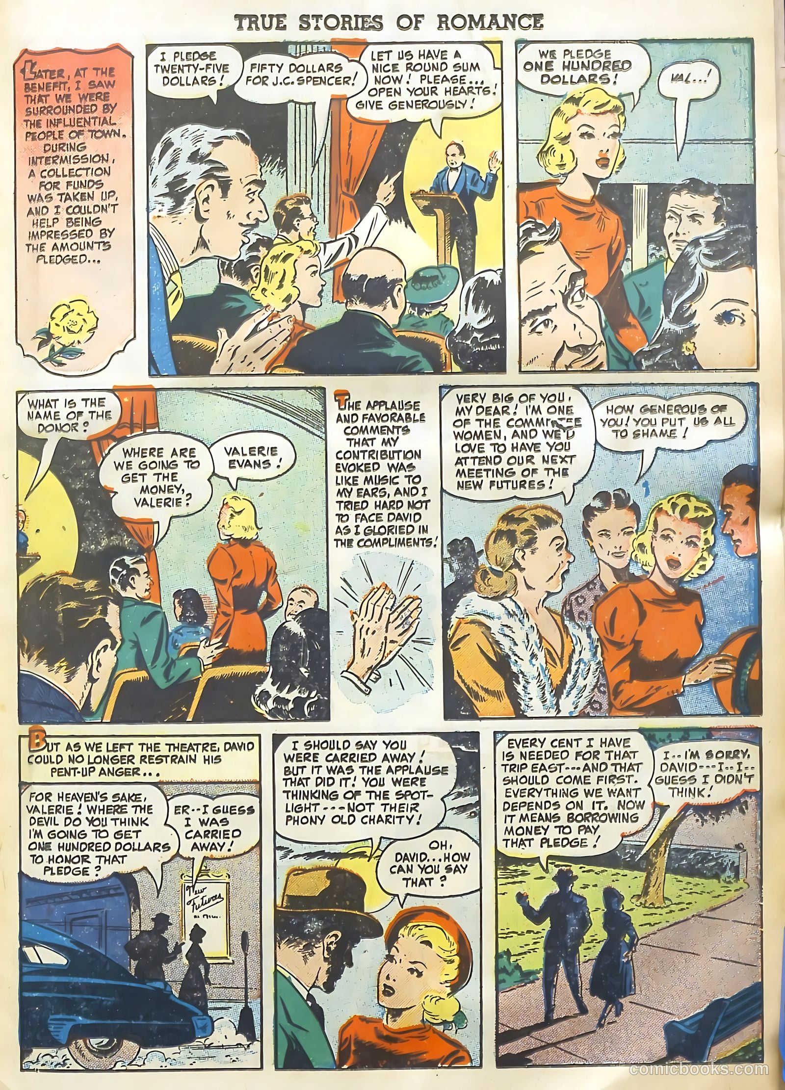 True Stories of Romance #1 (1949) — page 19 of 36