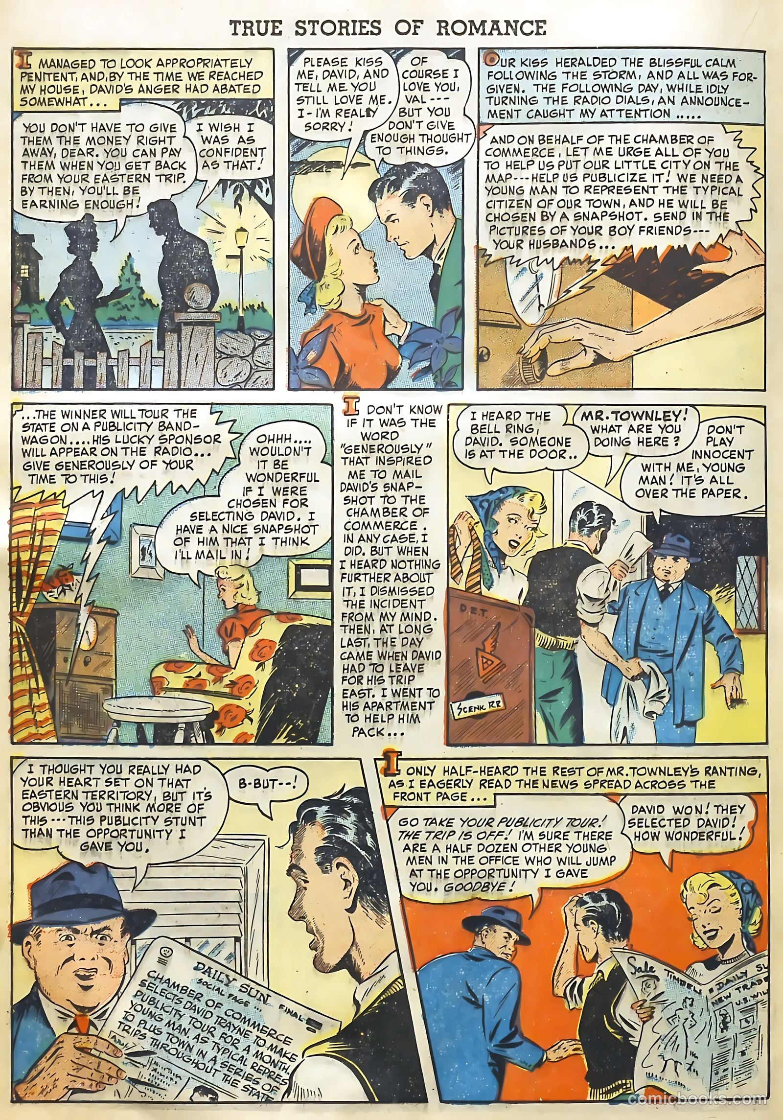 True Stories of Romance #1 (1949) — page 20 of 36
