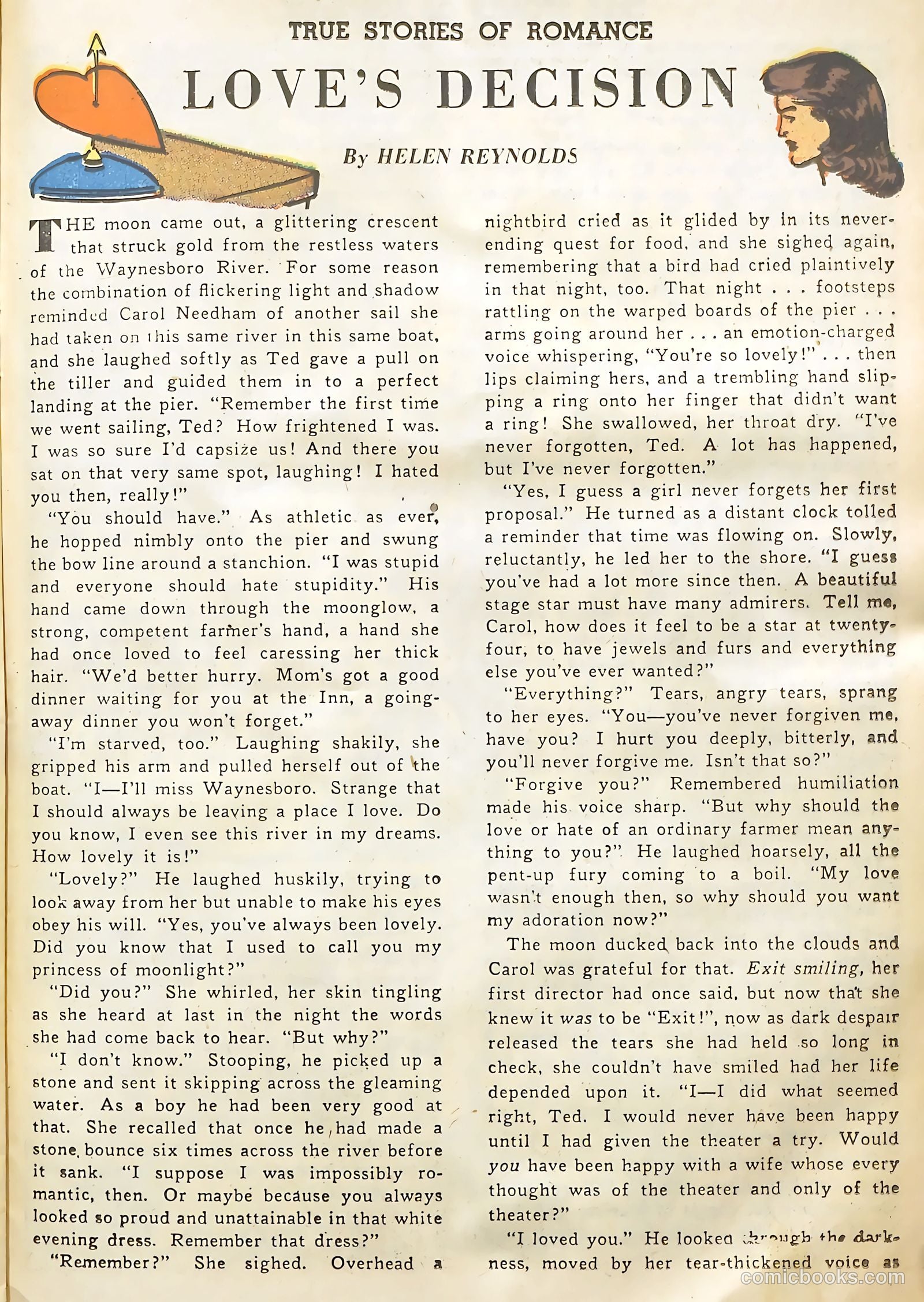 True Stories of Romance #1 (1949) — page 23 of 36