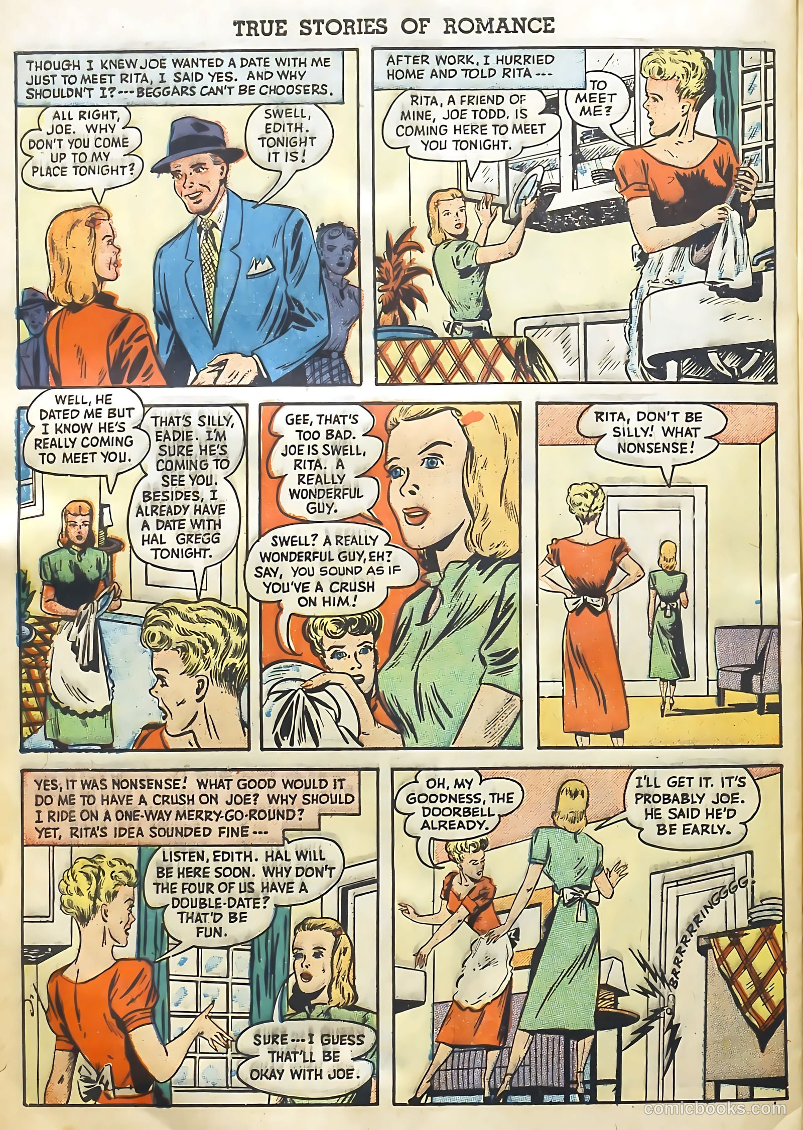True Stories of Romance #1 (1949) — page 28 of 36