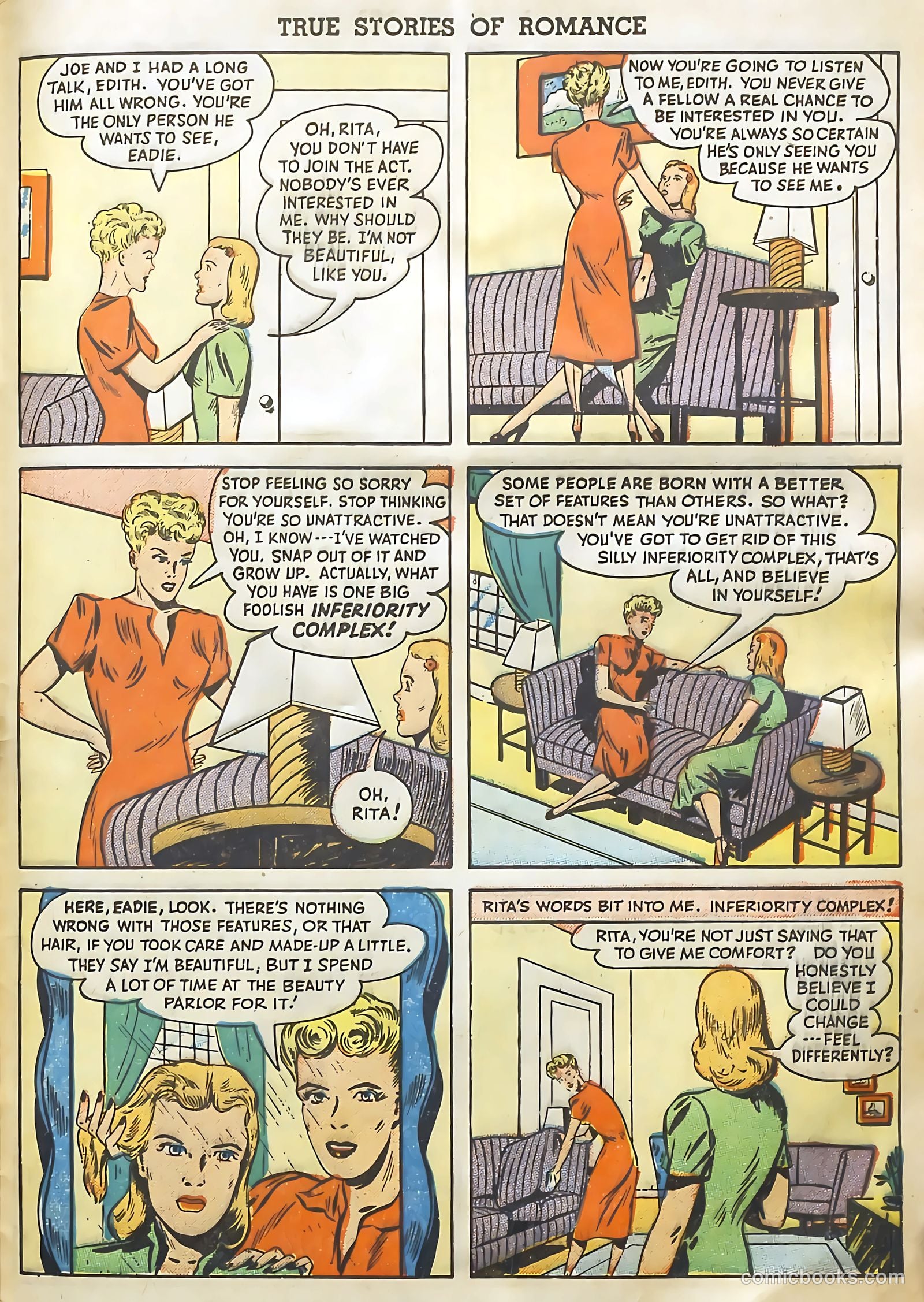 True Stories of Romance #1 (1949) — page 33 of 36