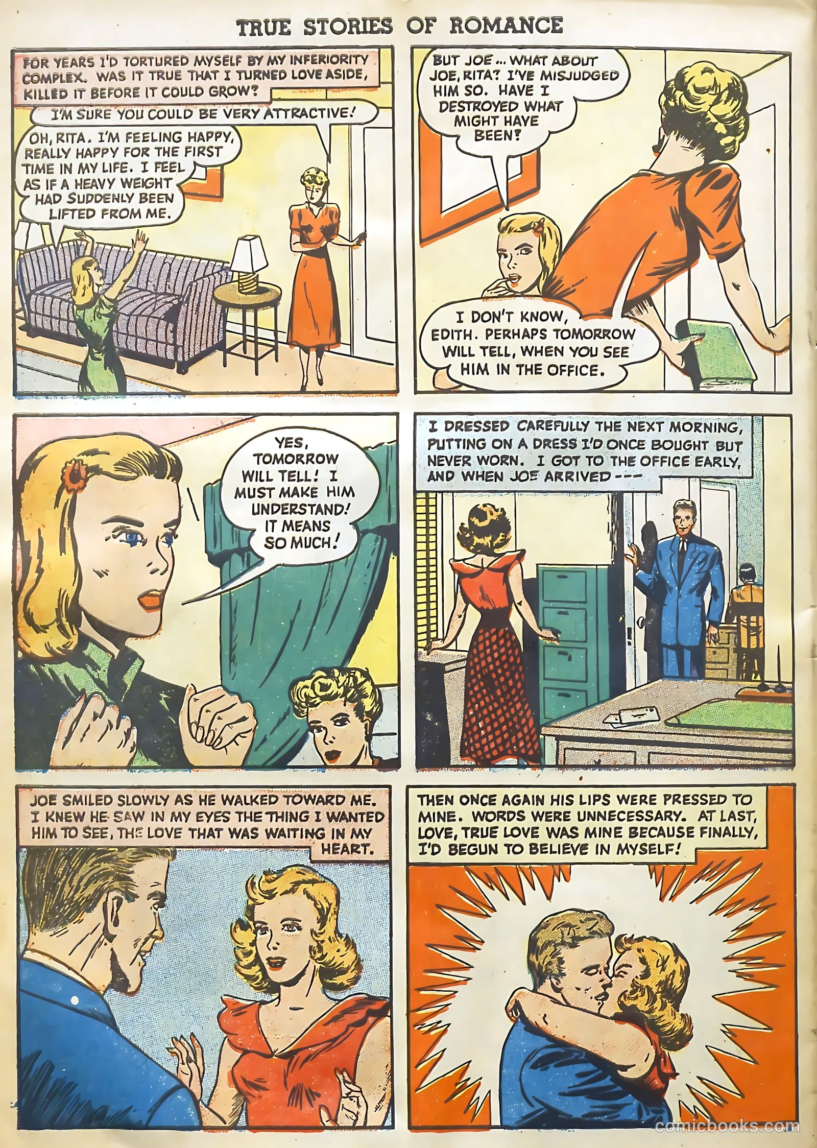 True Stories of Romance #1 (1949) — page 34 of 36