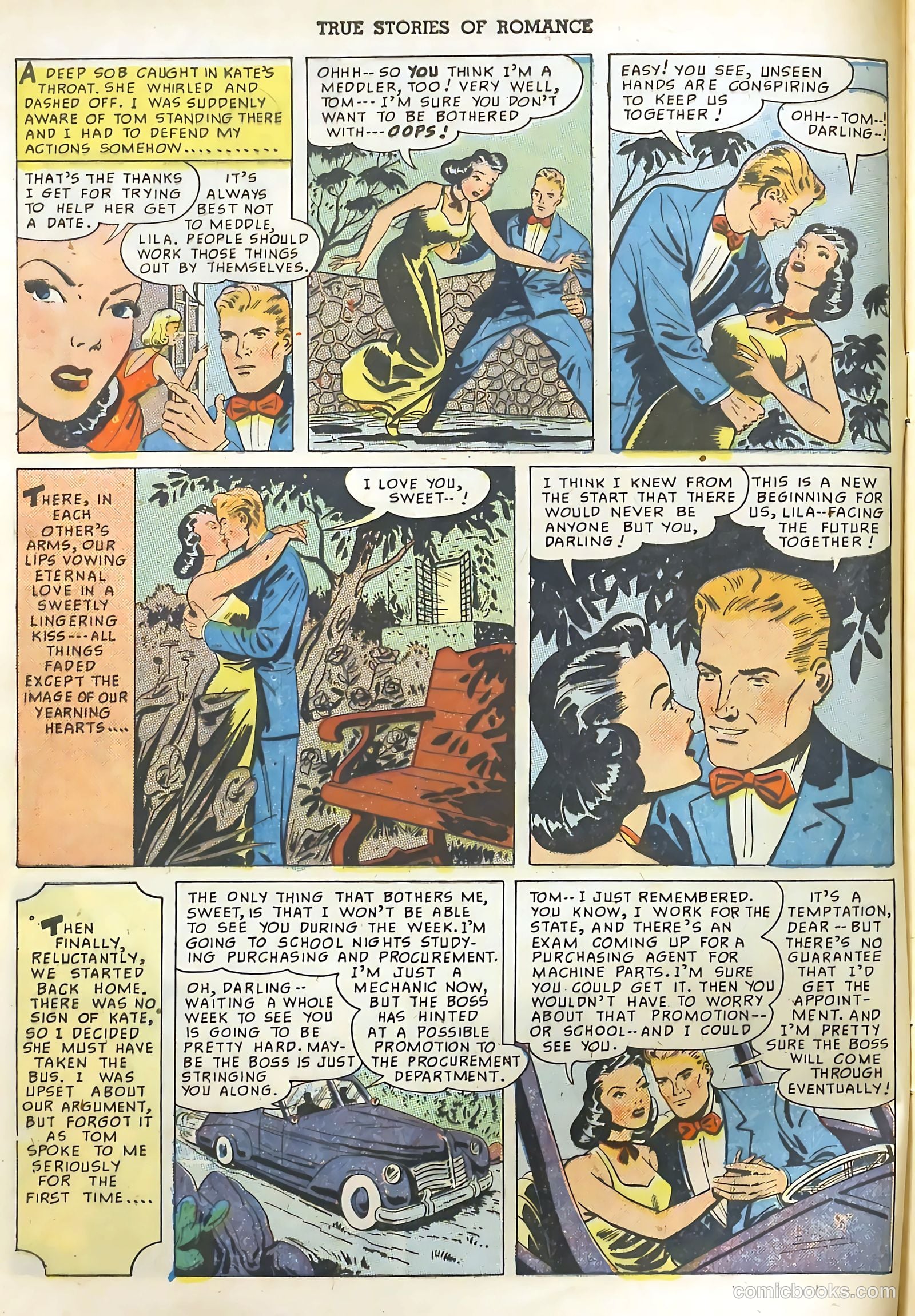 True Stories of Romance #2 (1950) — page 8 of 36