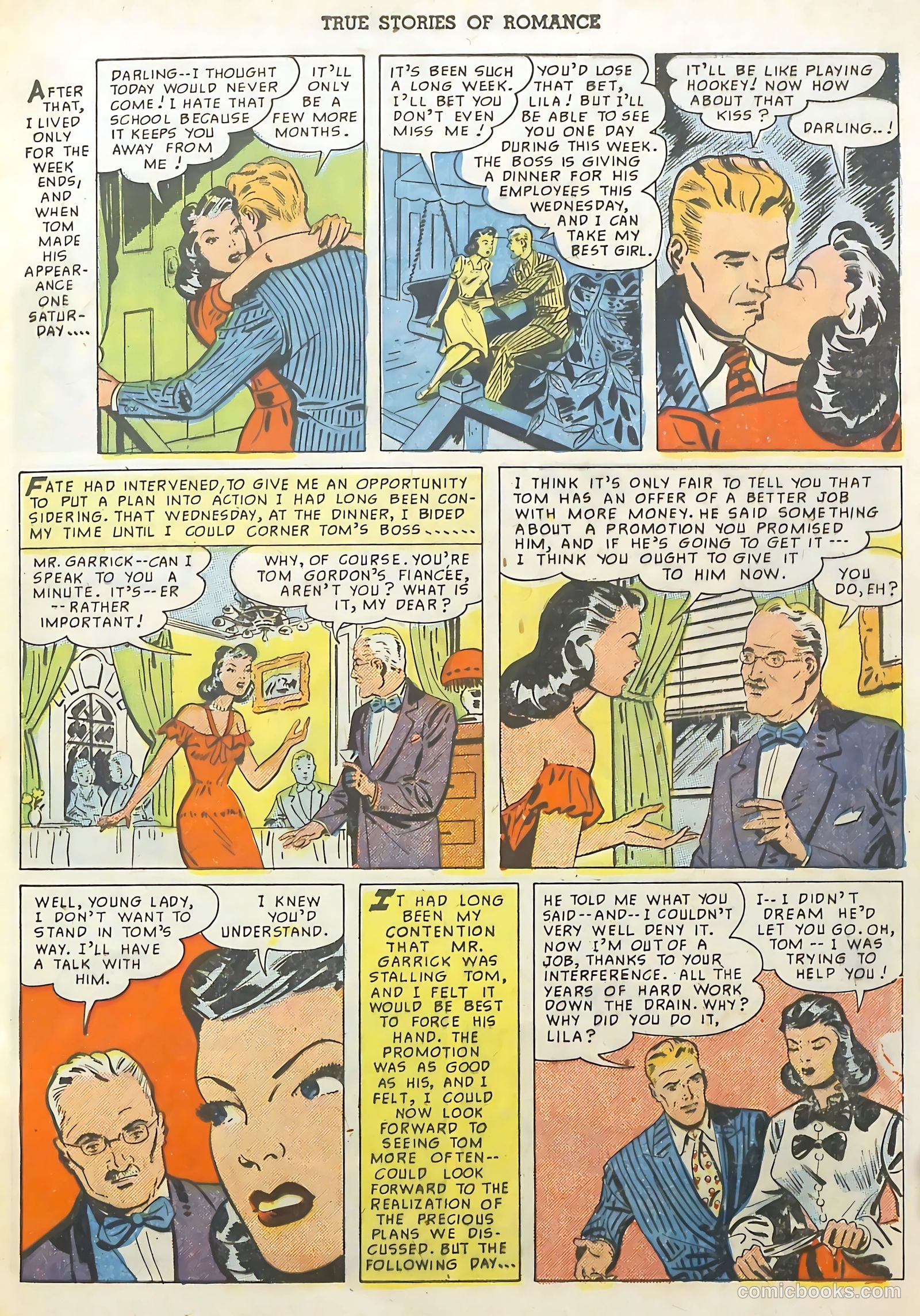 True Stories of Romance #2 (1950) — page 9 of 36
